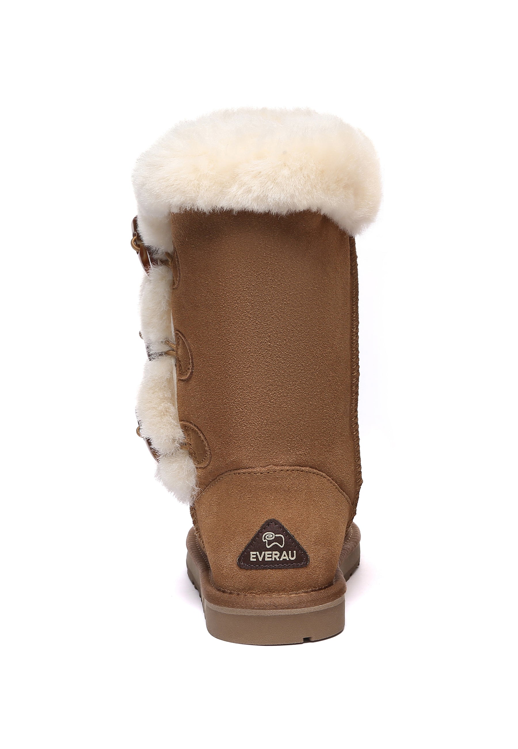 EVERAU Ashy Chestnut Tall Boots Botki Brązowe