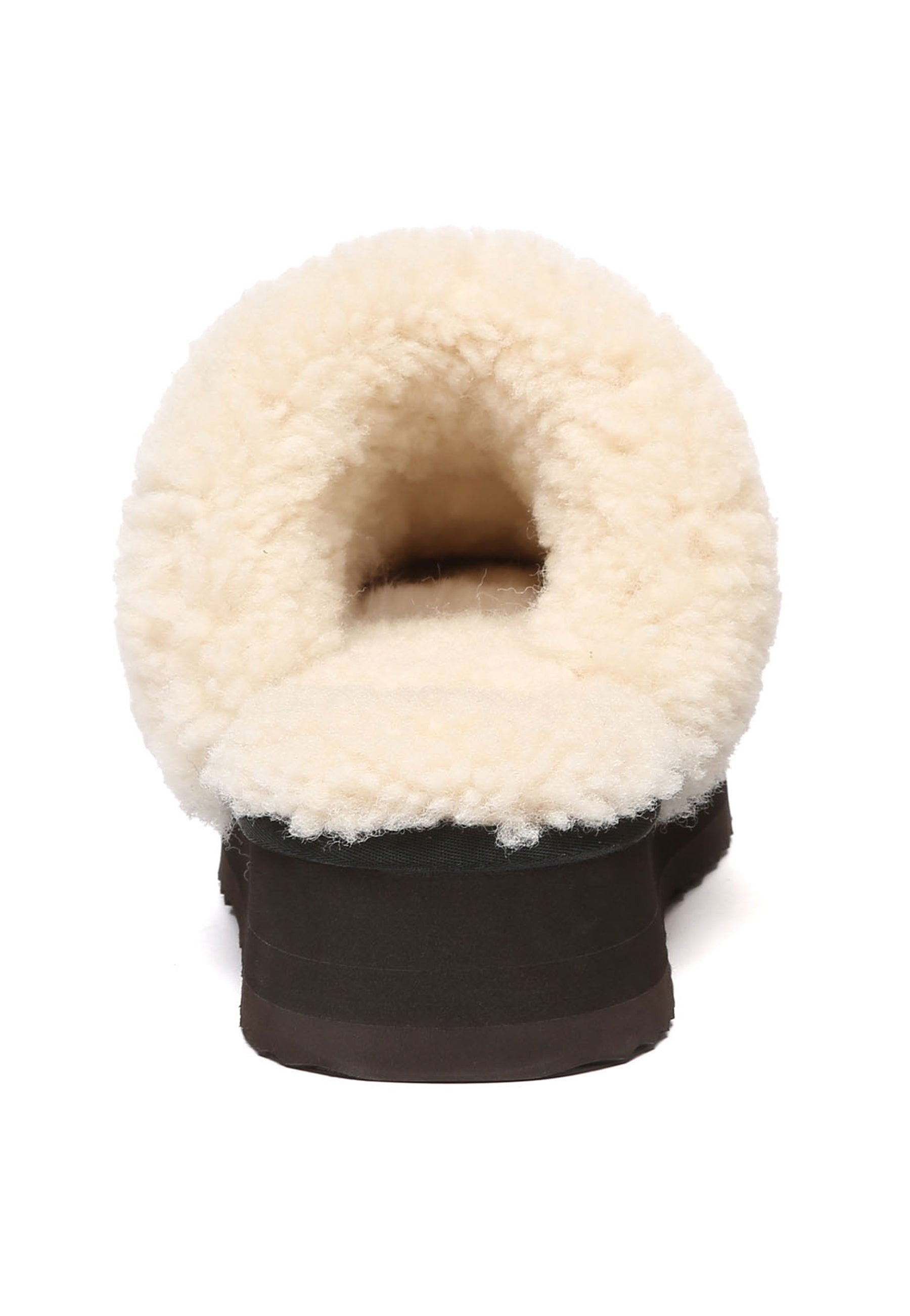 EVERAU Crake Black Platform Slippers Kapcie Czarne