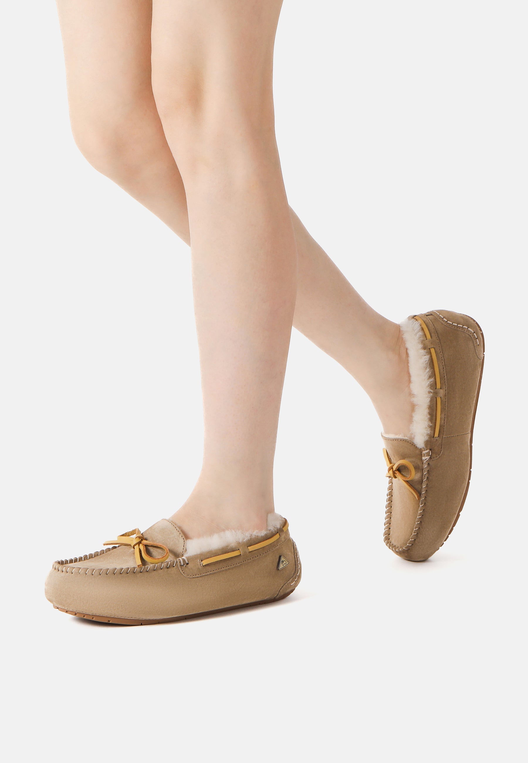 EVERAU Crested Leather Loafers Loafersy Brązowe