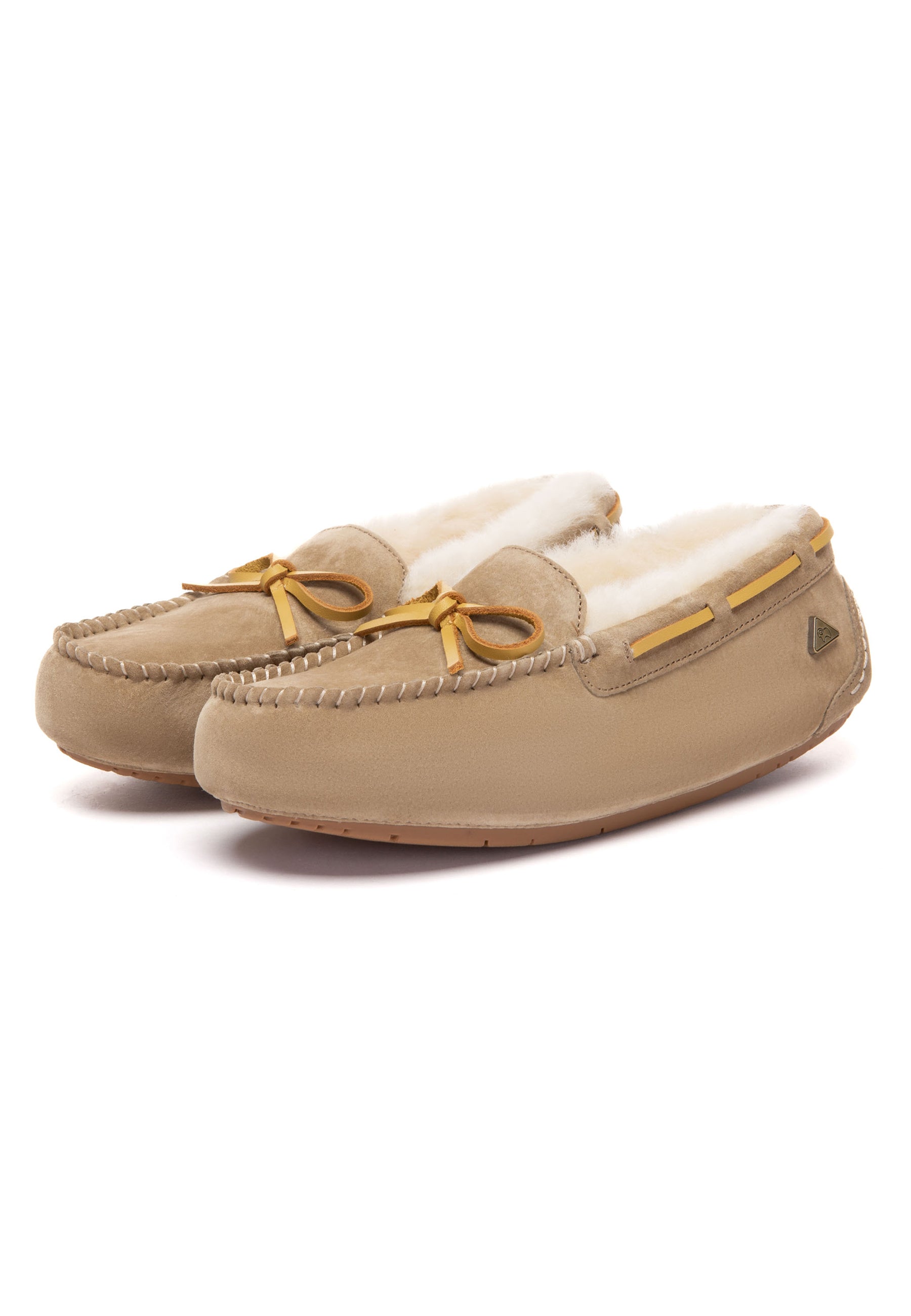 EVERAU Crested Leather Loafers Loafersy Brązowe