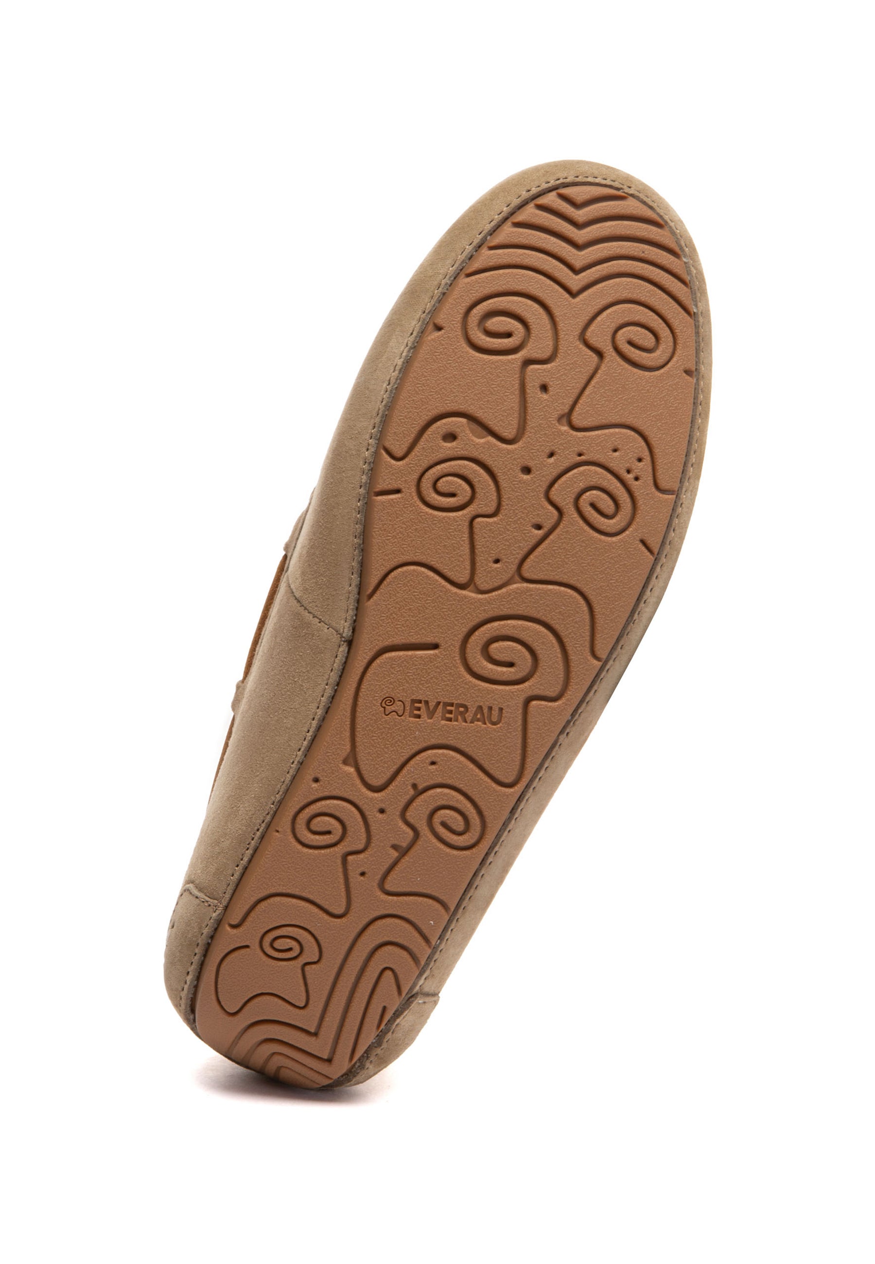 EVERAU Crested Leather Loafers Loafersy Brązowe