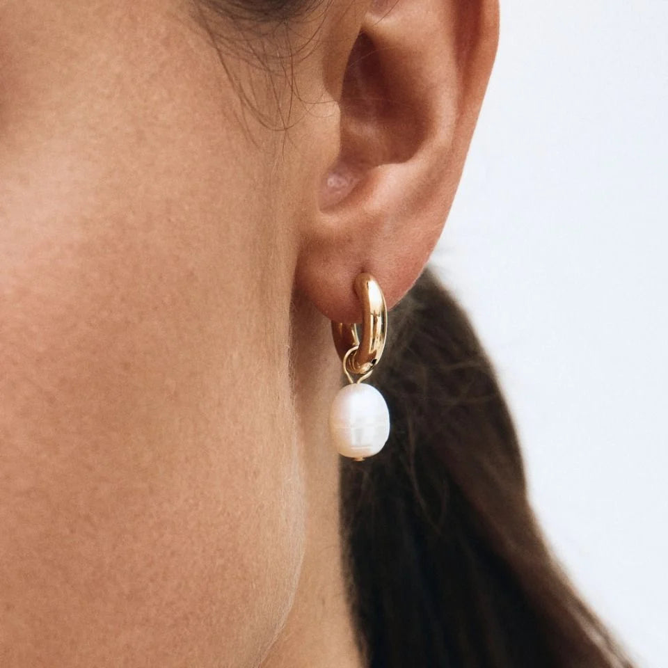 Edblad Kolczyki Perla Hoops L Gold