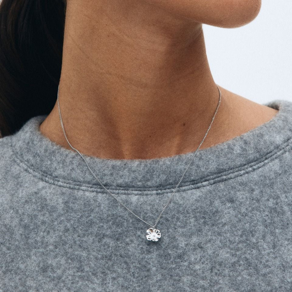 Edblad Naszyjnik Floral Necklace S Steel