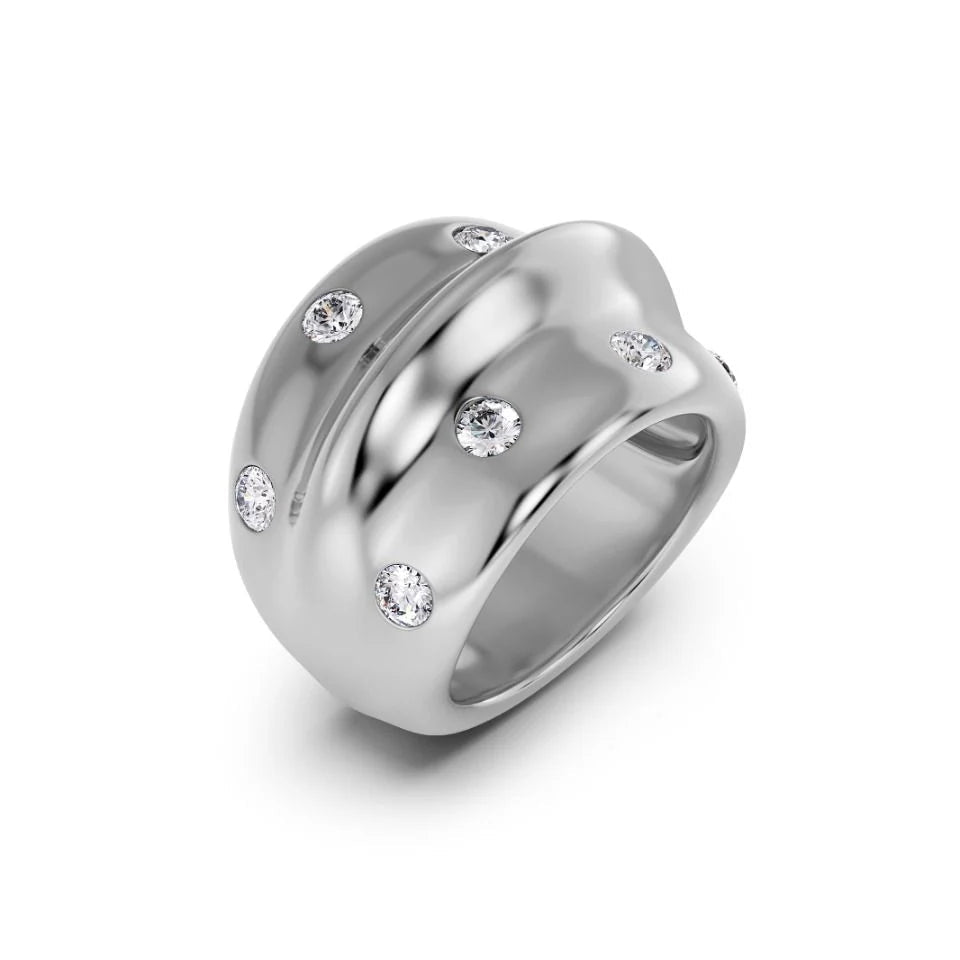 Edblad Pierścionek Barre Ring Maxi Steel