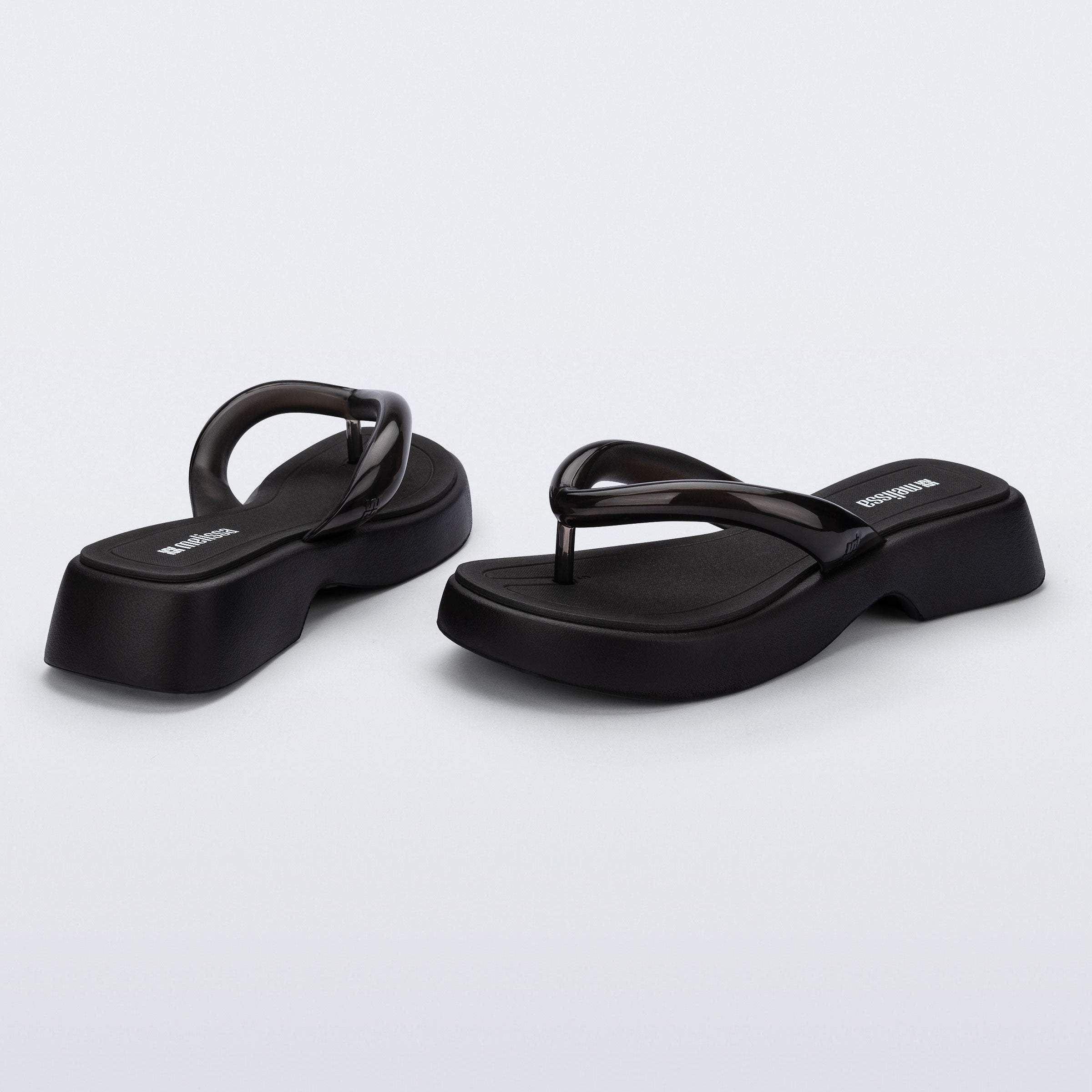 Melissa Airflow Flatform AD Black Japonki na Platformie Damskie Czarne