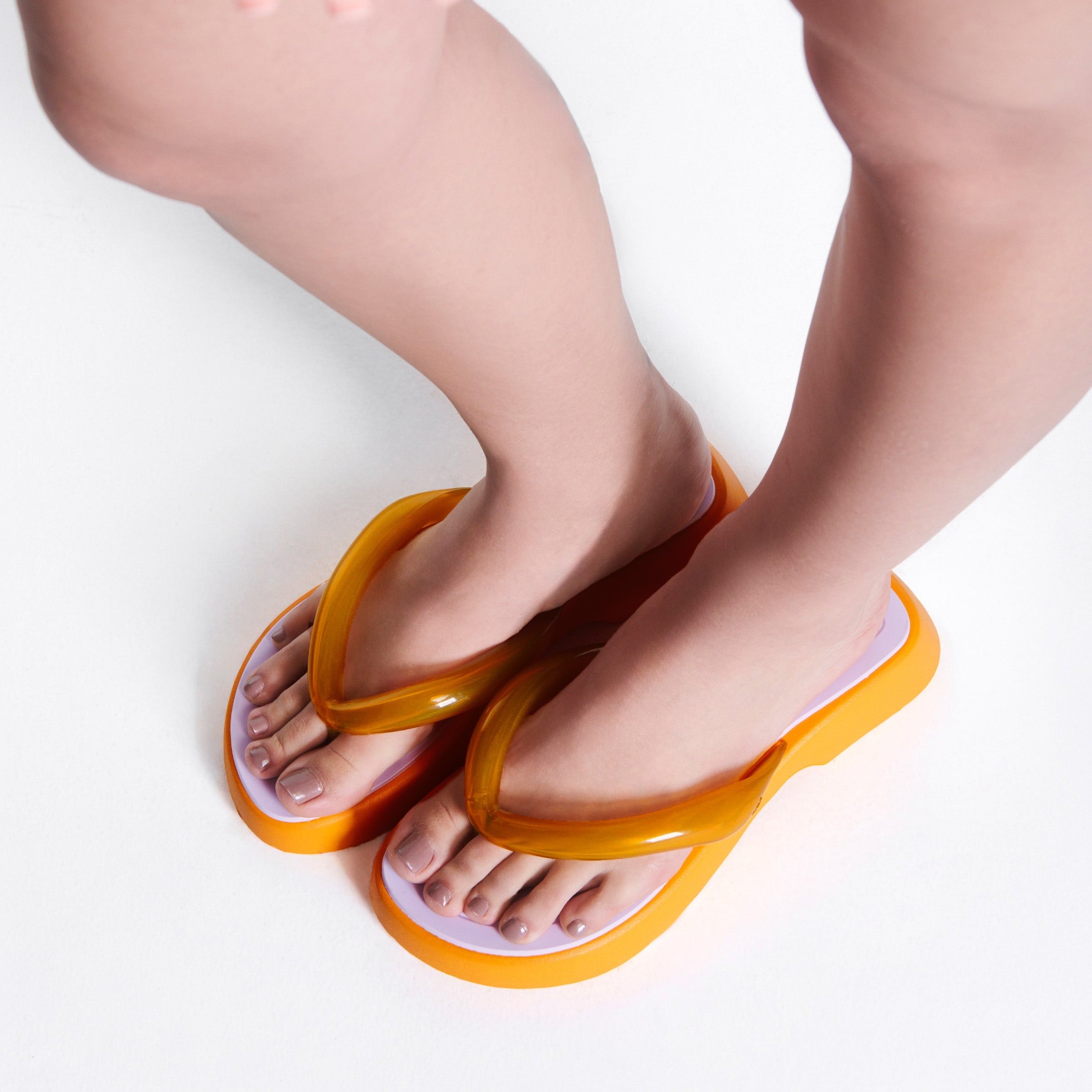 Melissa Airflow Flatform AD Yellow / Lilac Japonki na Platformie Damskie Żółte