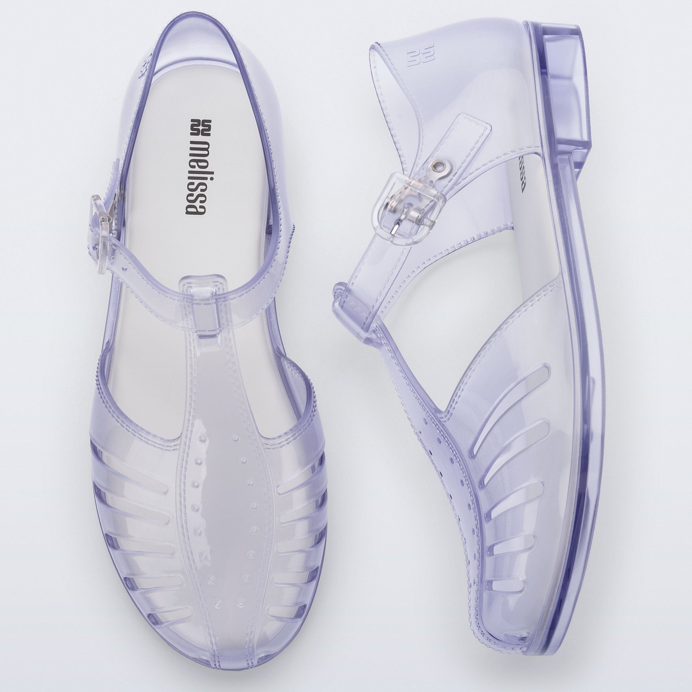 Melissa Aranha 79 II AD Clear/ White Sandały Damskie Transparentne