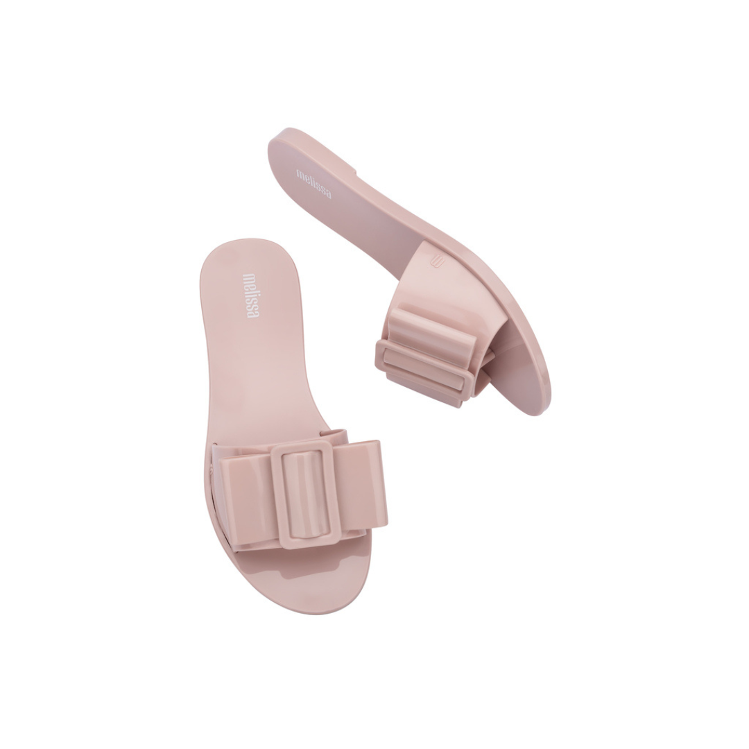 Melissa Babe Ad Nude Klapki Damskie Beżowe