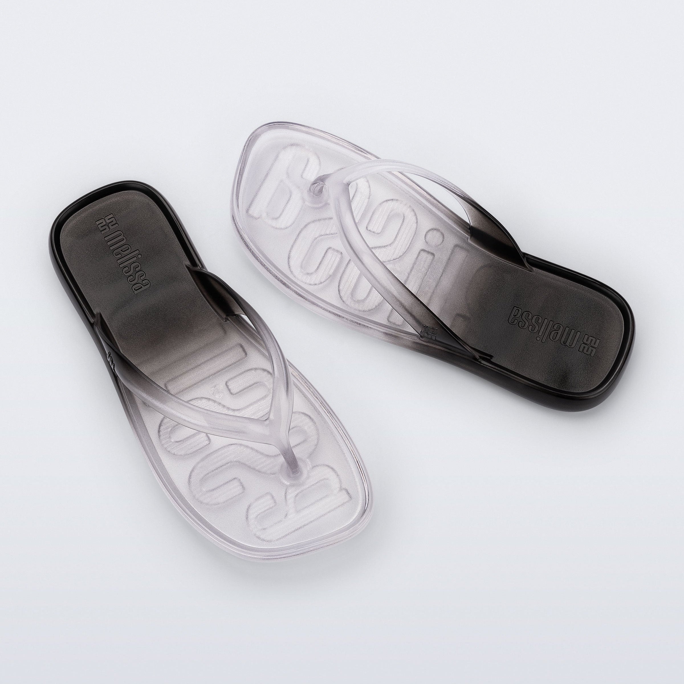 Melissa Beachwear AD Clear / Black Japonki Damskie Czarne
