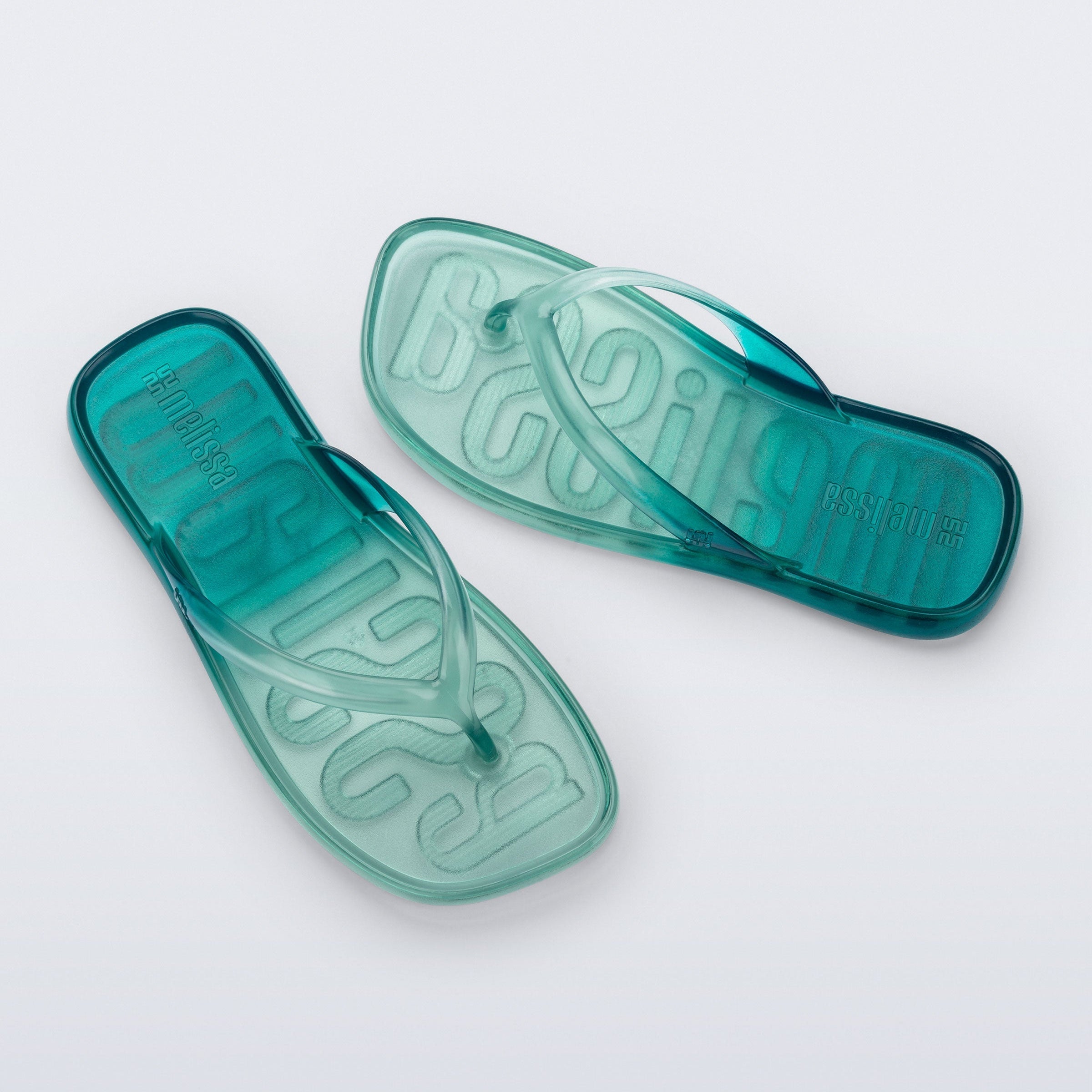 Melissa Beachwear AD Green / Blue Japonki Damskie Zielone Niebieskie