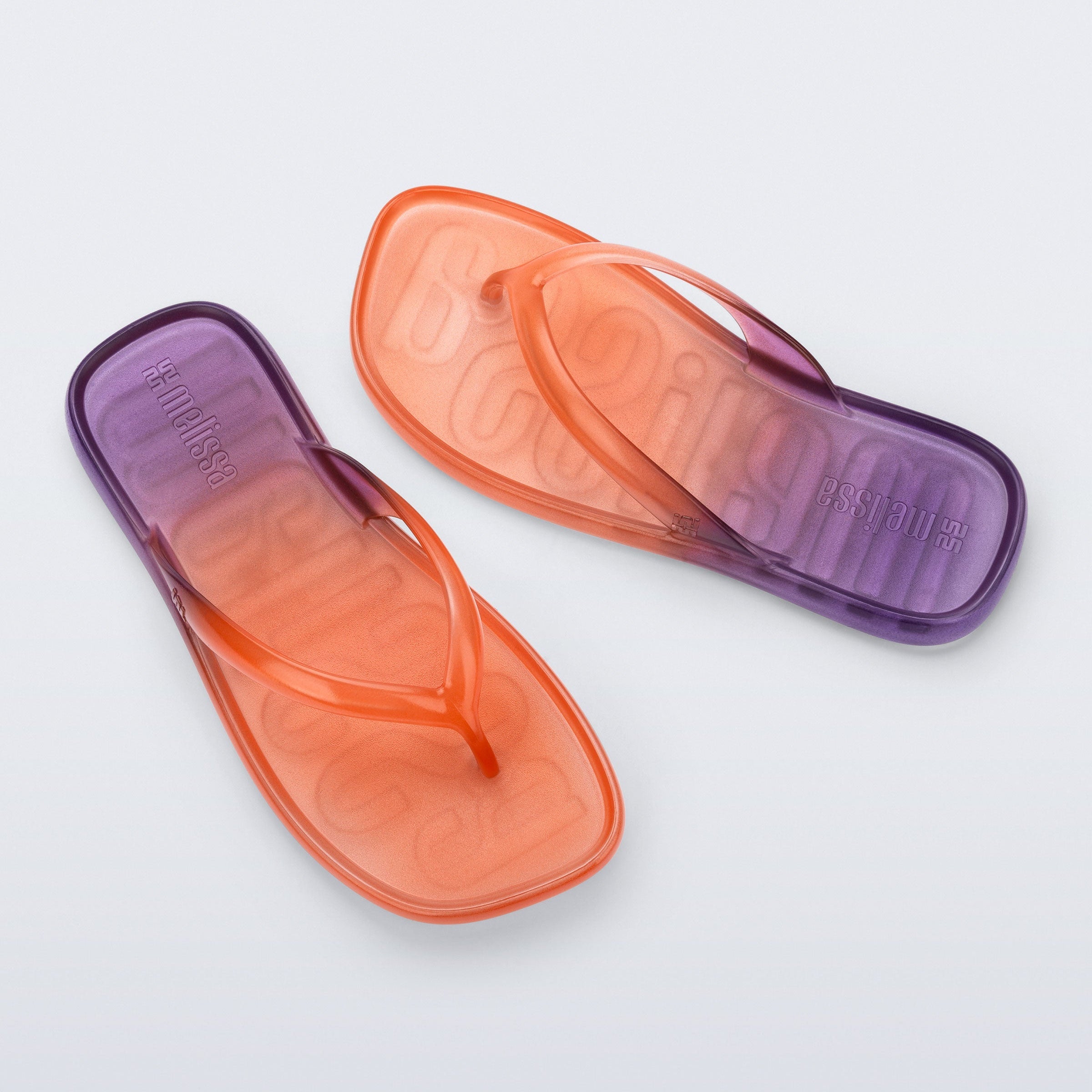 Melissa Beachwear AD Orange / Purple Japonki Damskie Pomarańczowe Fioletowe