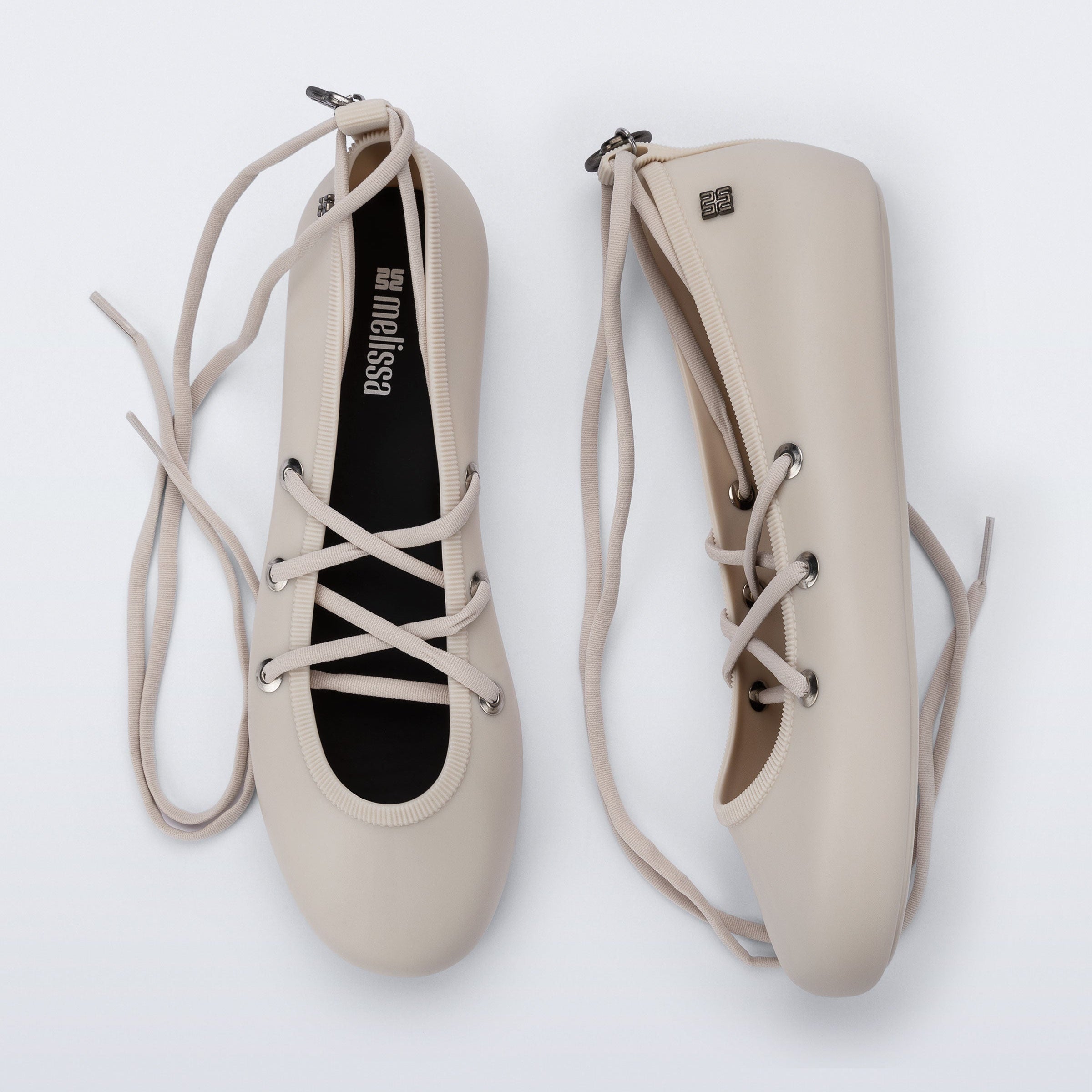 Melissa Beta AD Beige Baleriny Damskie Beżowe