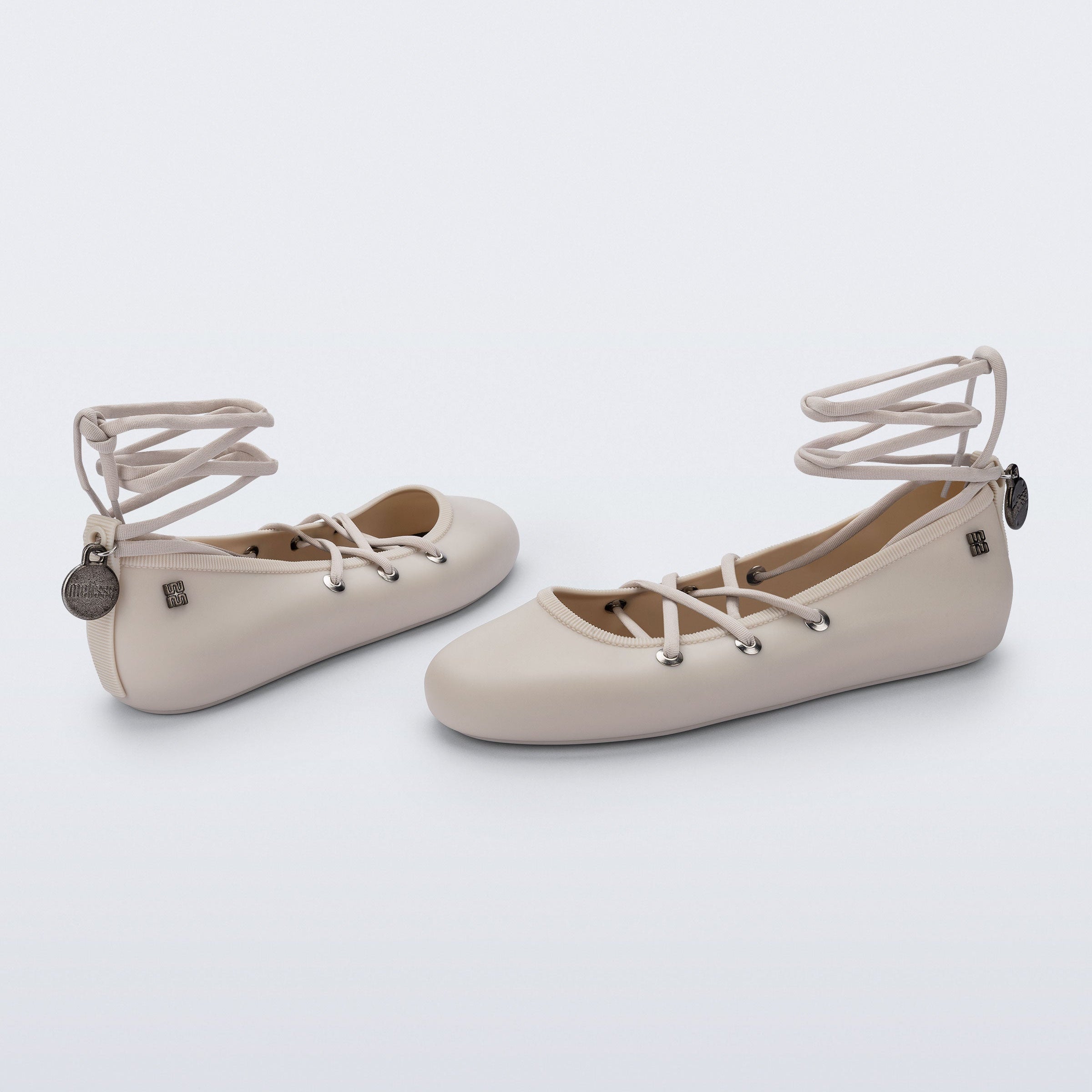 Melissa Beta AD Beige Baleriny Damskie Beżowe