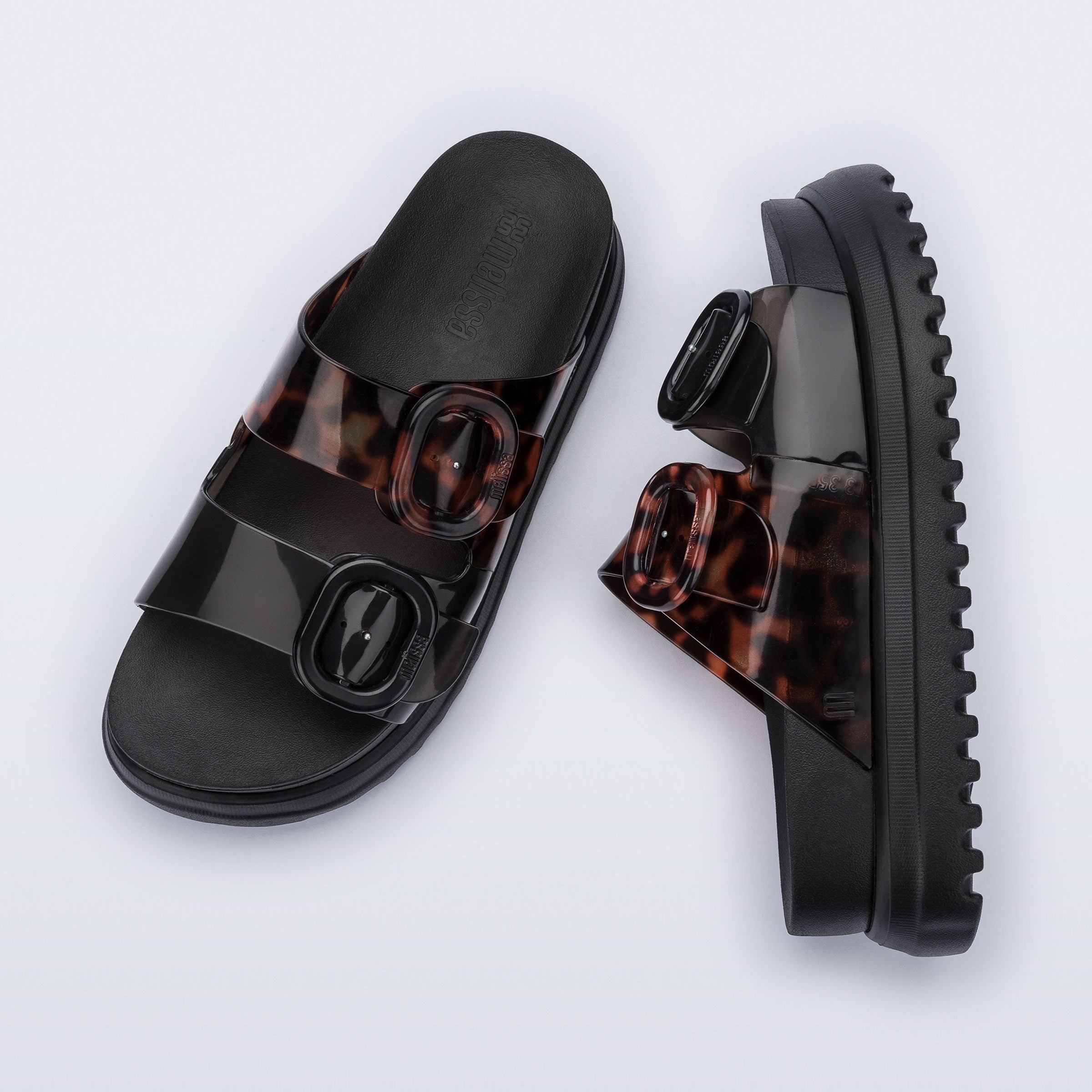 Melissa Cozy Platform AD Black Klapki Damskie na Platformie Czarne