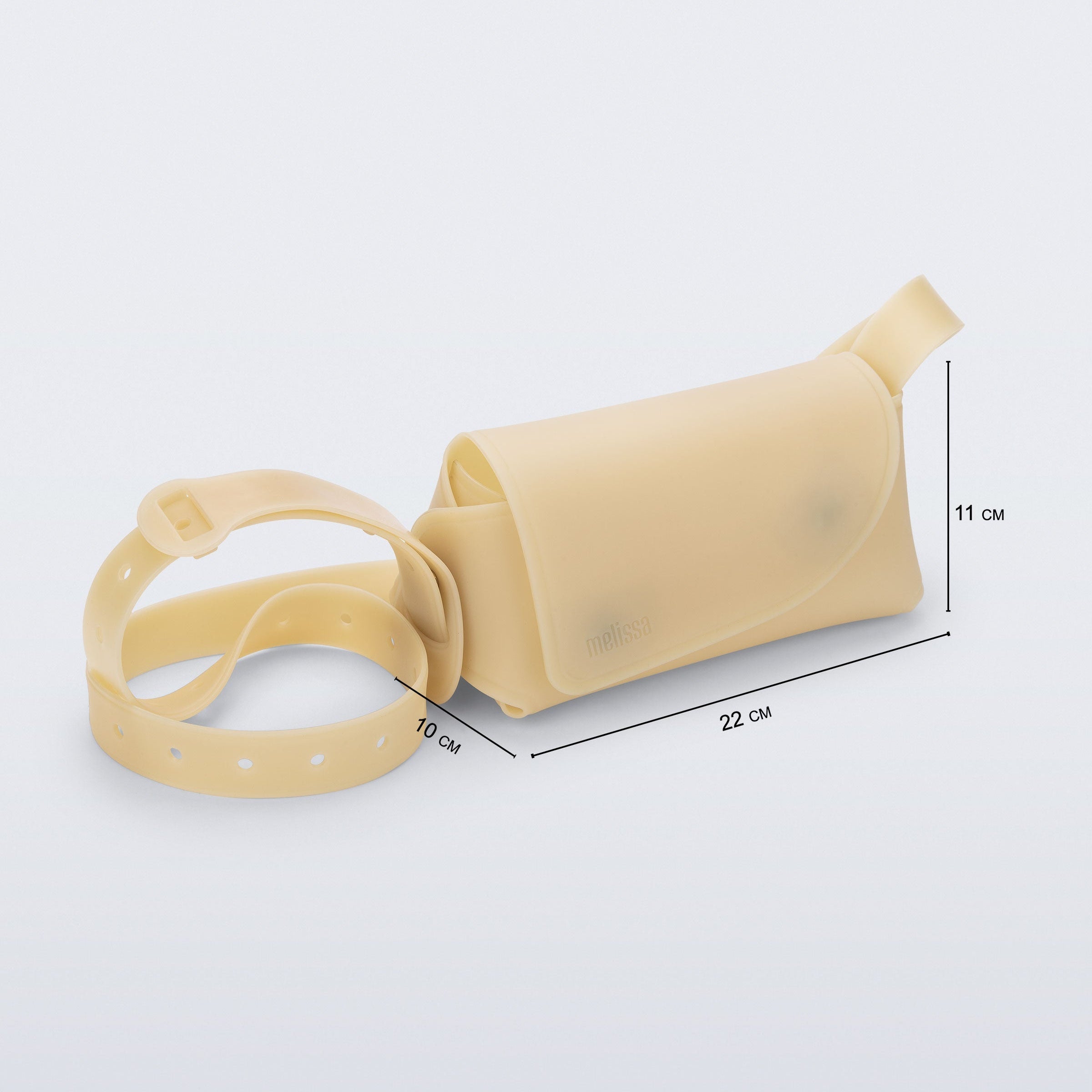 Melissa Cross Bag II Clear Beige Torebka Beżowa
