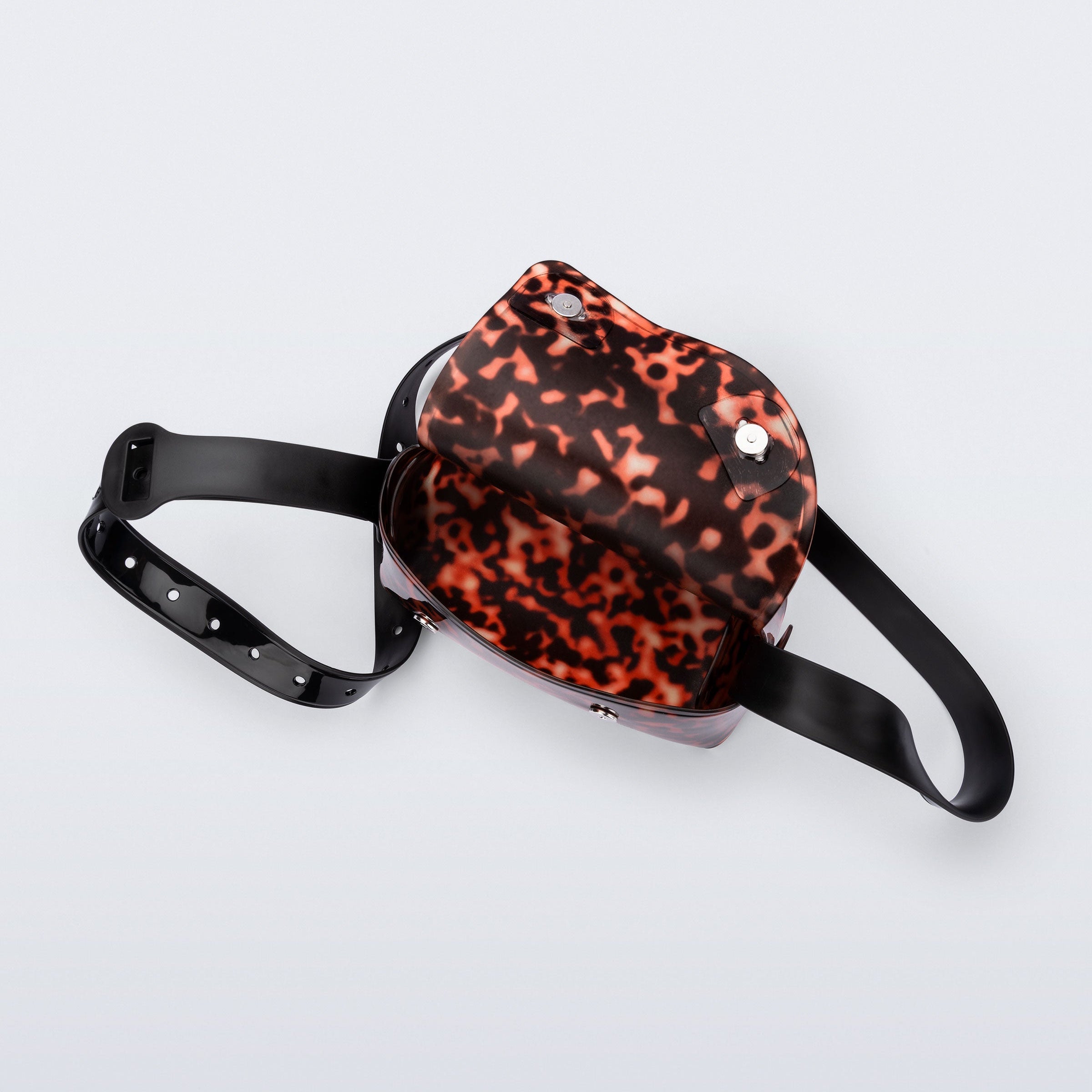 Melissa Cross Bag II Clear Black / Tortoise Torebka Czarna