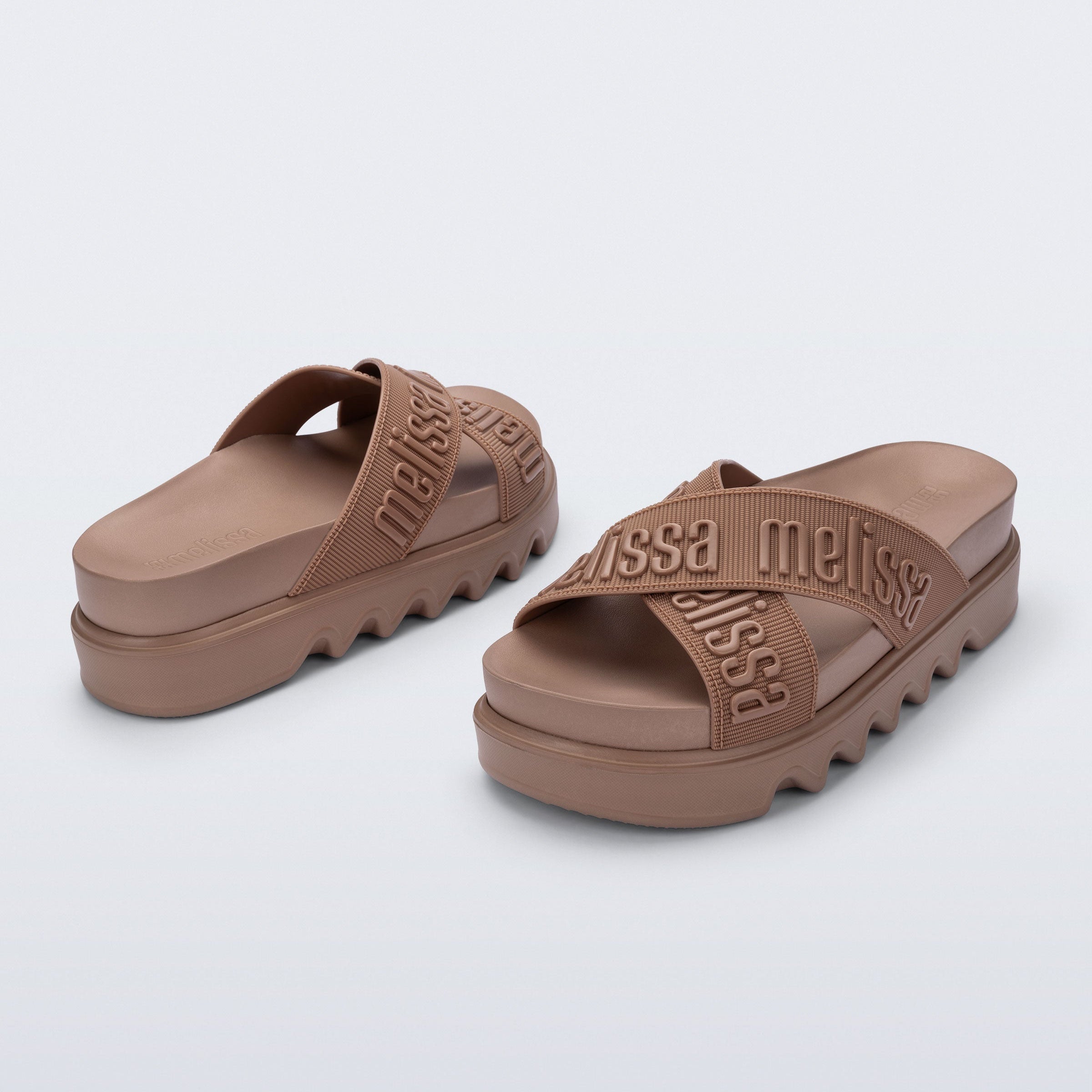 Melissa Cross M Lover Platform AD Brown / Brown Klapki Damskie Brązowe