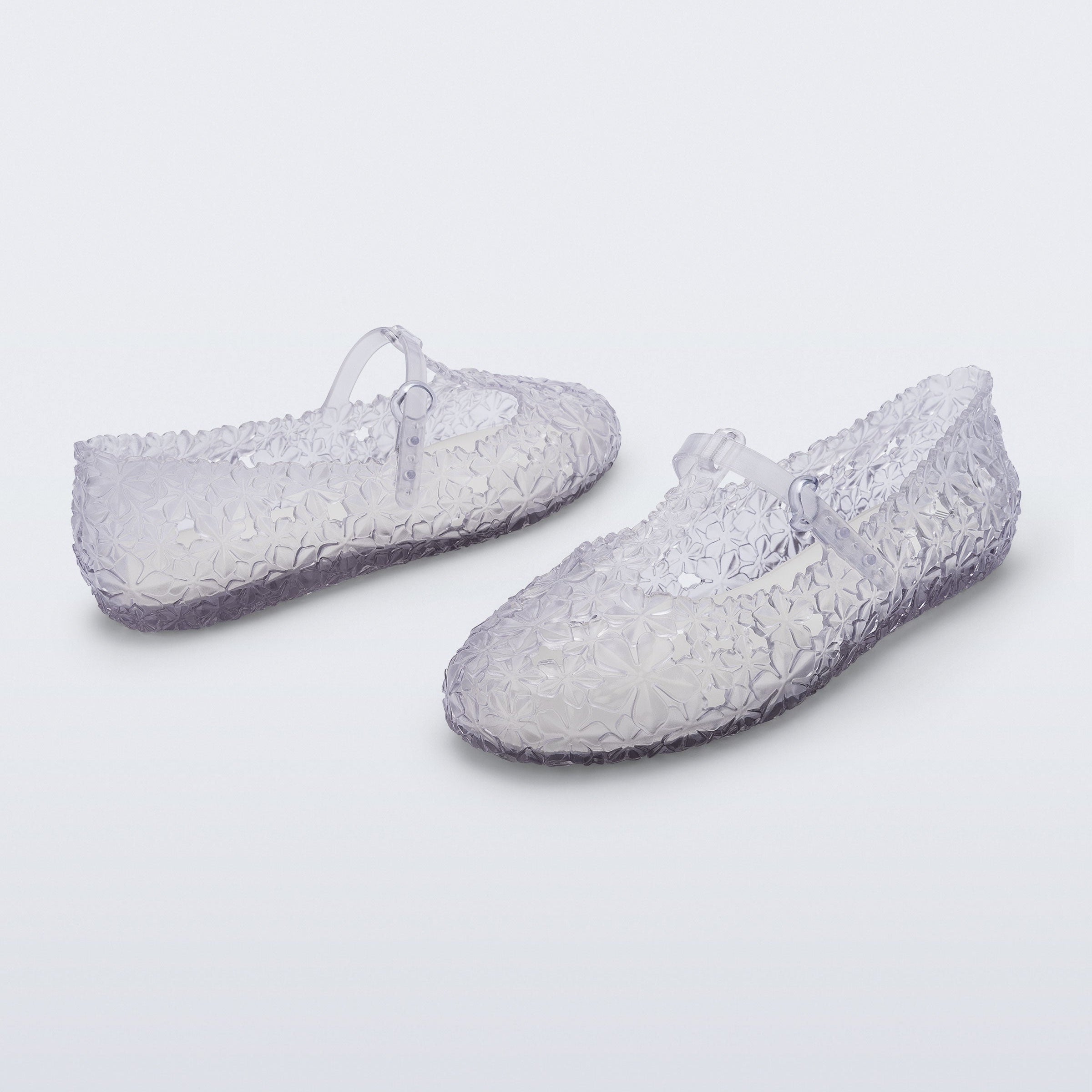 Melissa Daphnis Ballerina + Susan Fang AD Clear/ White Baleriny Damskie Transparentne