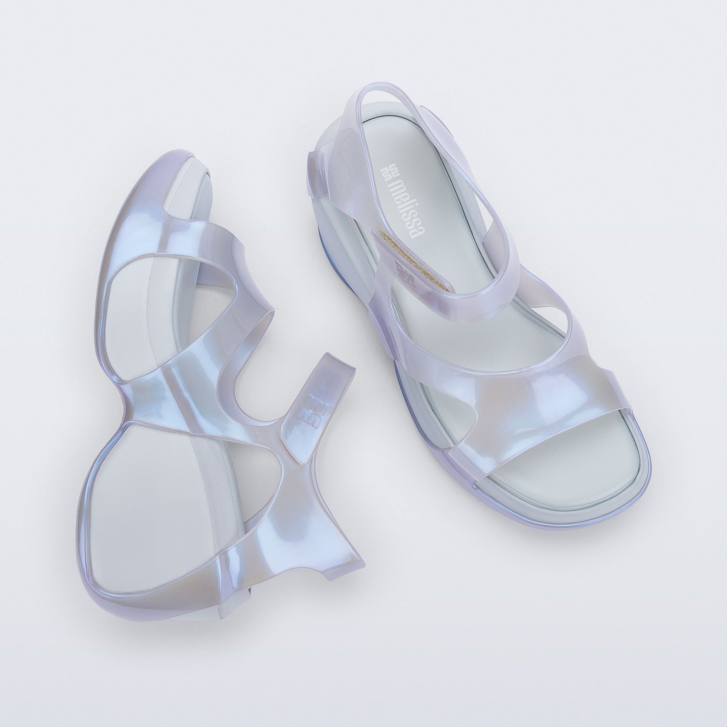 Melissa Edge AD Pearly Blue Sandały Damskie Niebieskie Perłowe
