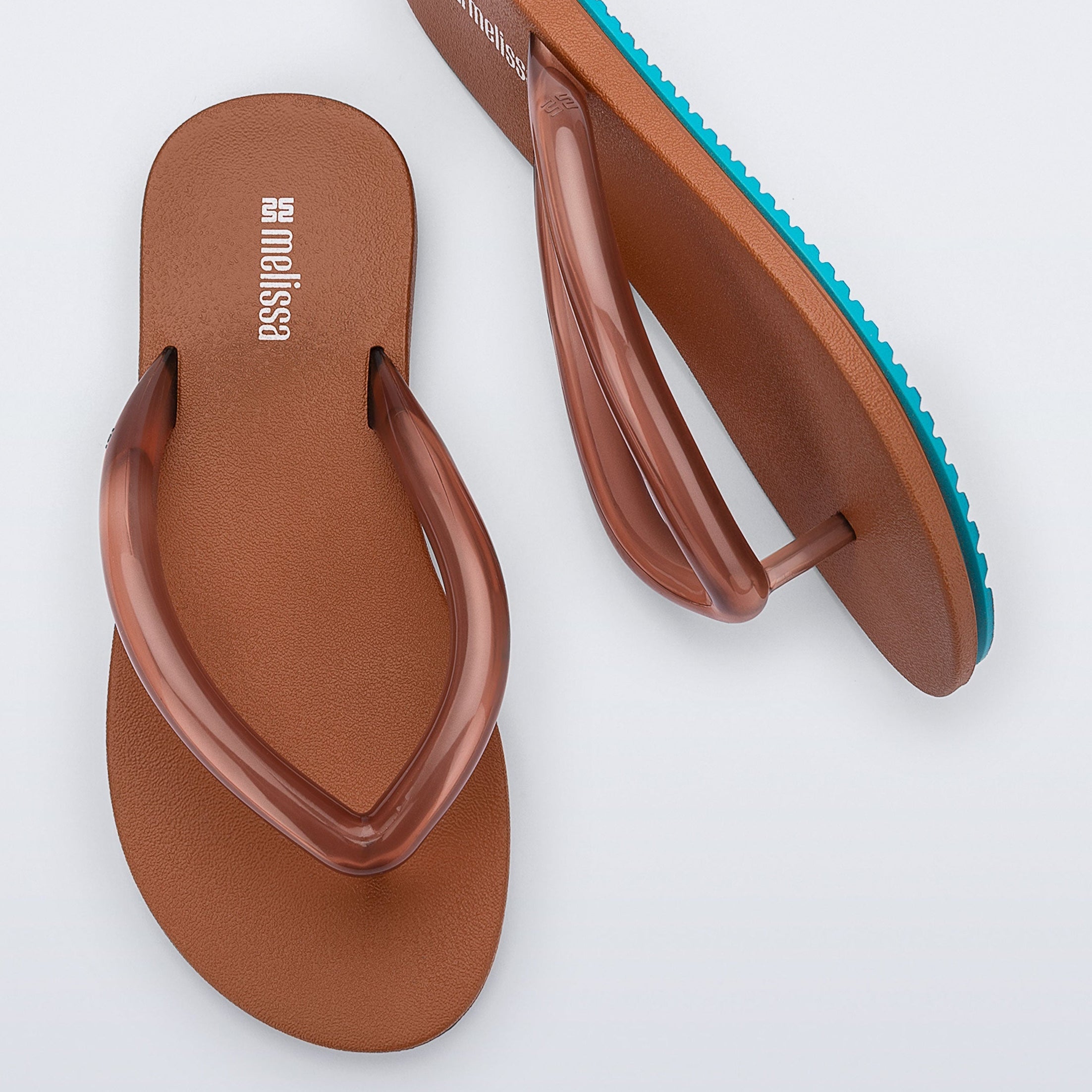Melissa Flip Flop Airflow AD Brown / Blue Japonki Damskie Brązowe
