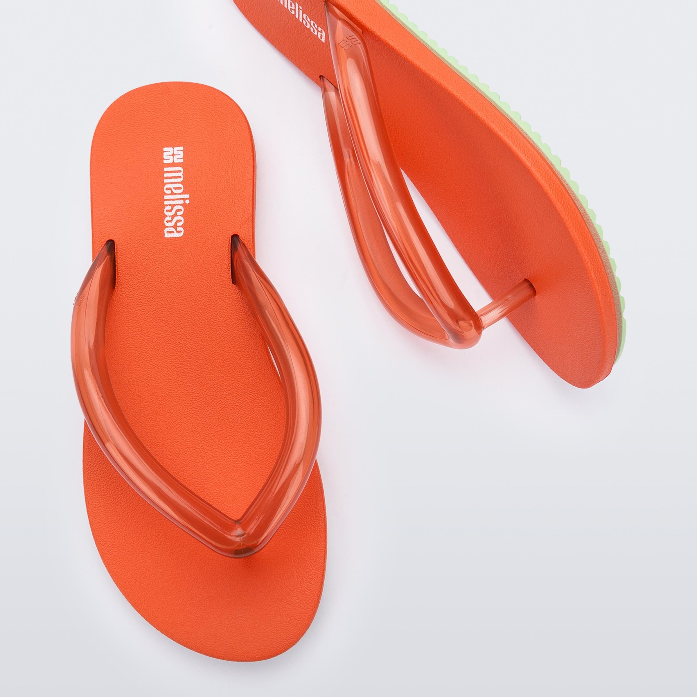 Melissa Flip Flop Airflow AD Orange / Green Japonki Damskie Pomarańczowe