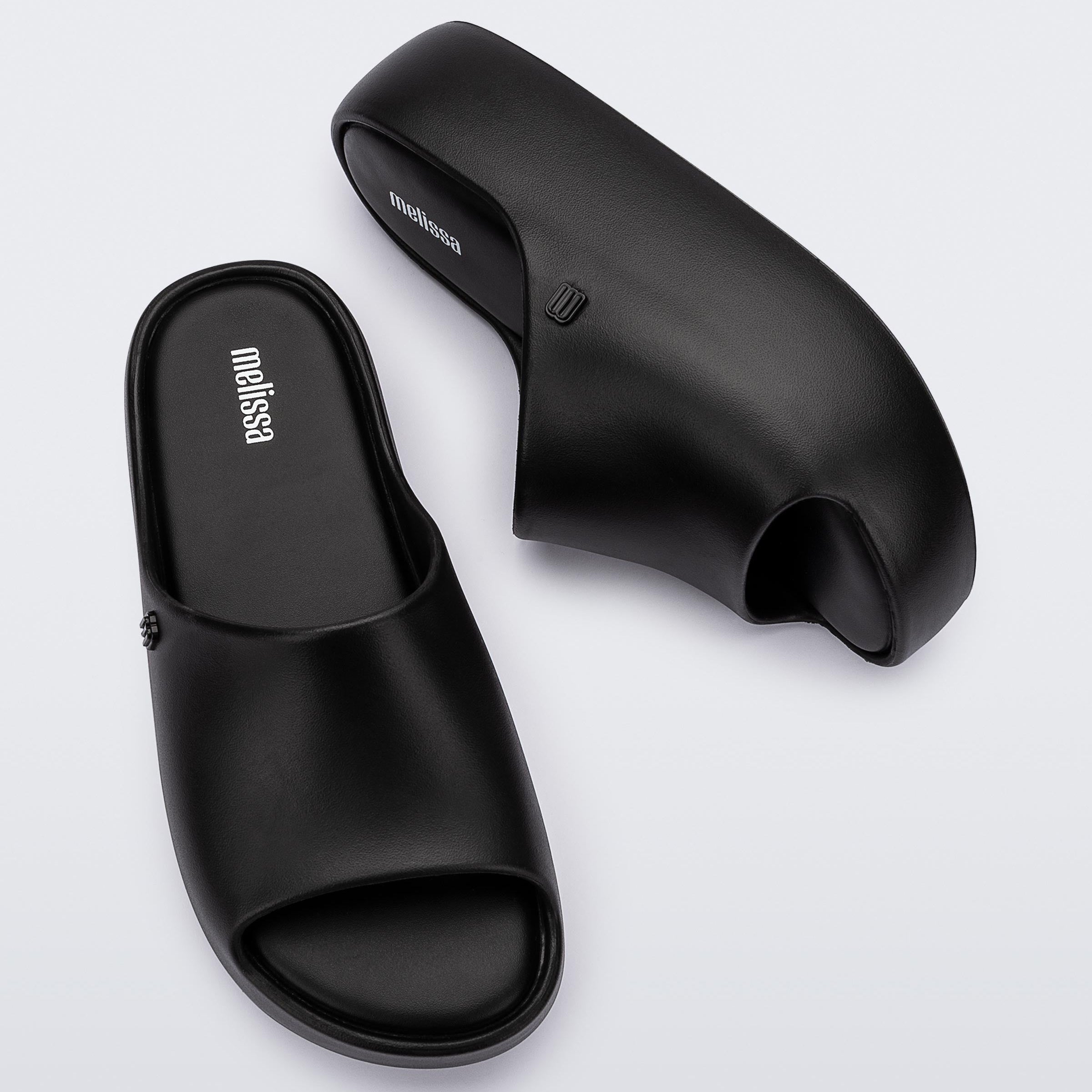 Melissa Free Platform Slide AD Black Klapki Damskie Na Platformie Czarne