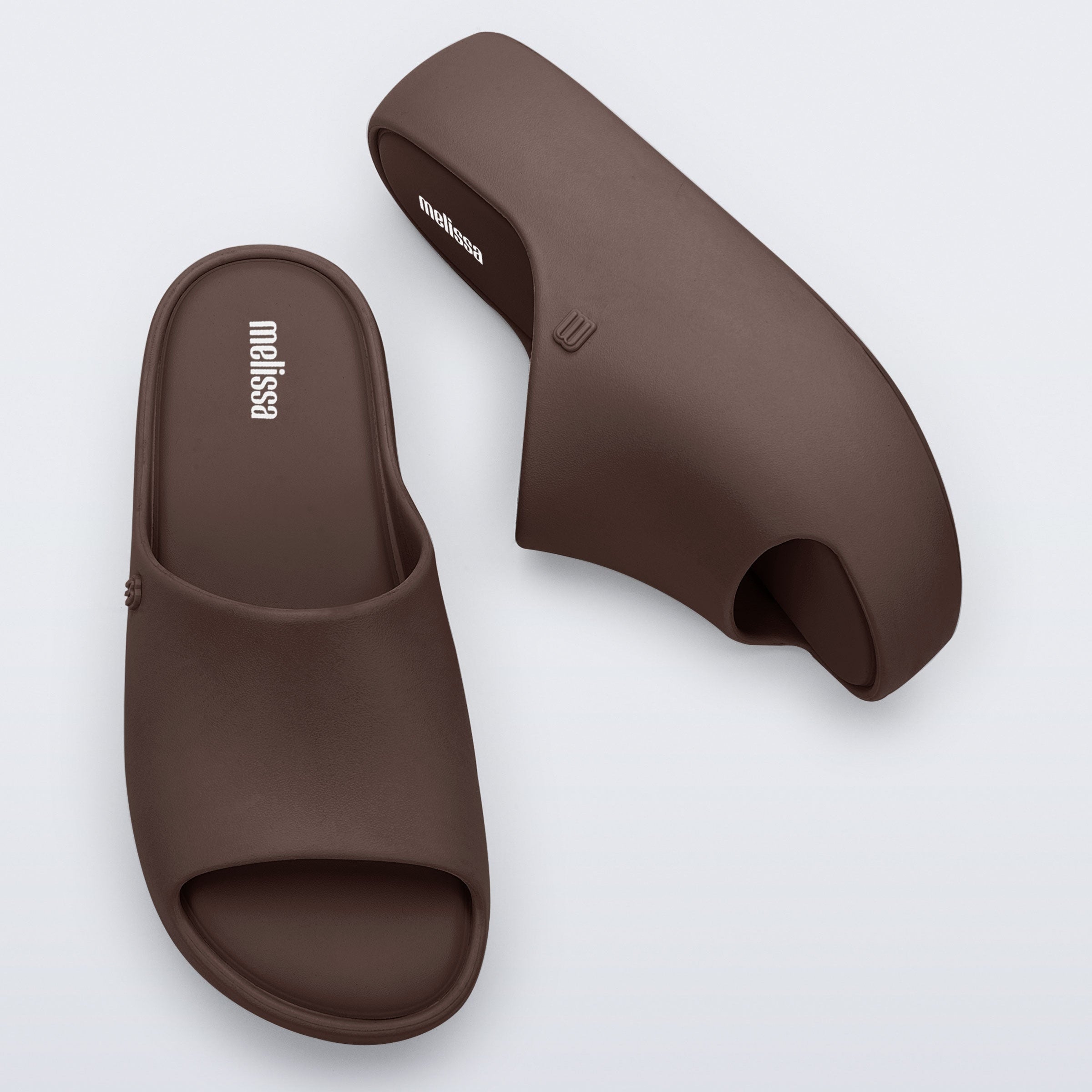 Melissa Free Platform Slide AD Bronze Klapki Damskie Na Platformie Brązowe