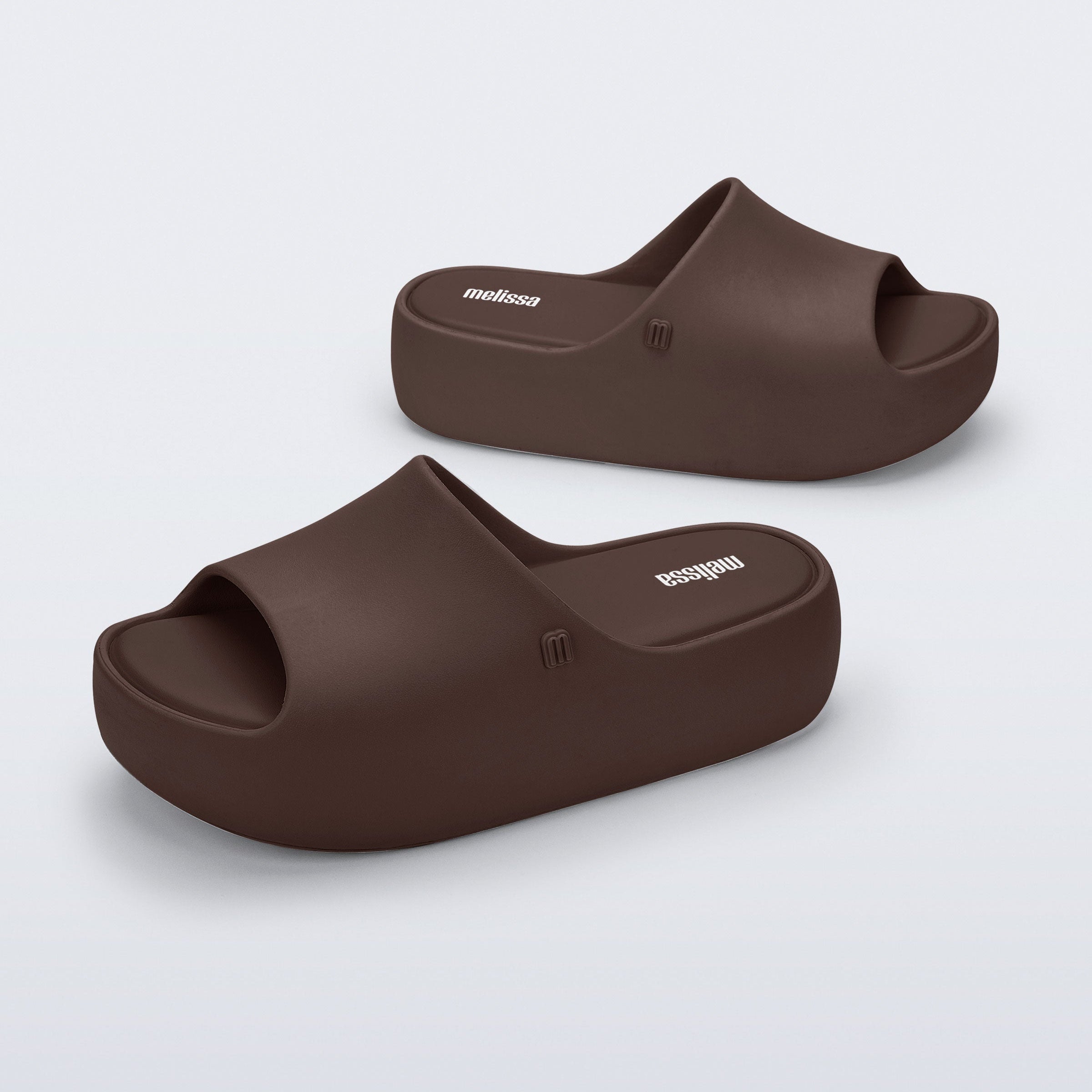Melissa Free Platform Slide AD Bronze Klapki Damskie Na Platformie Brązowe