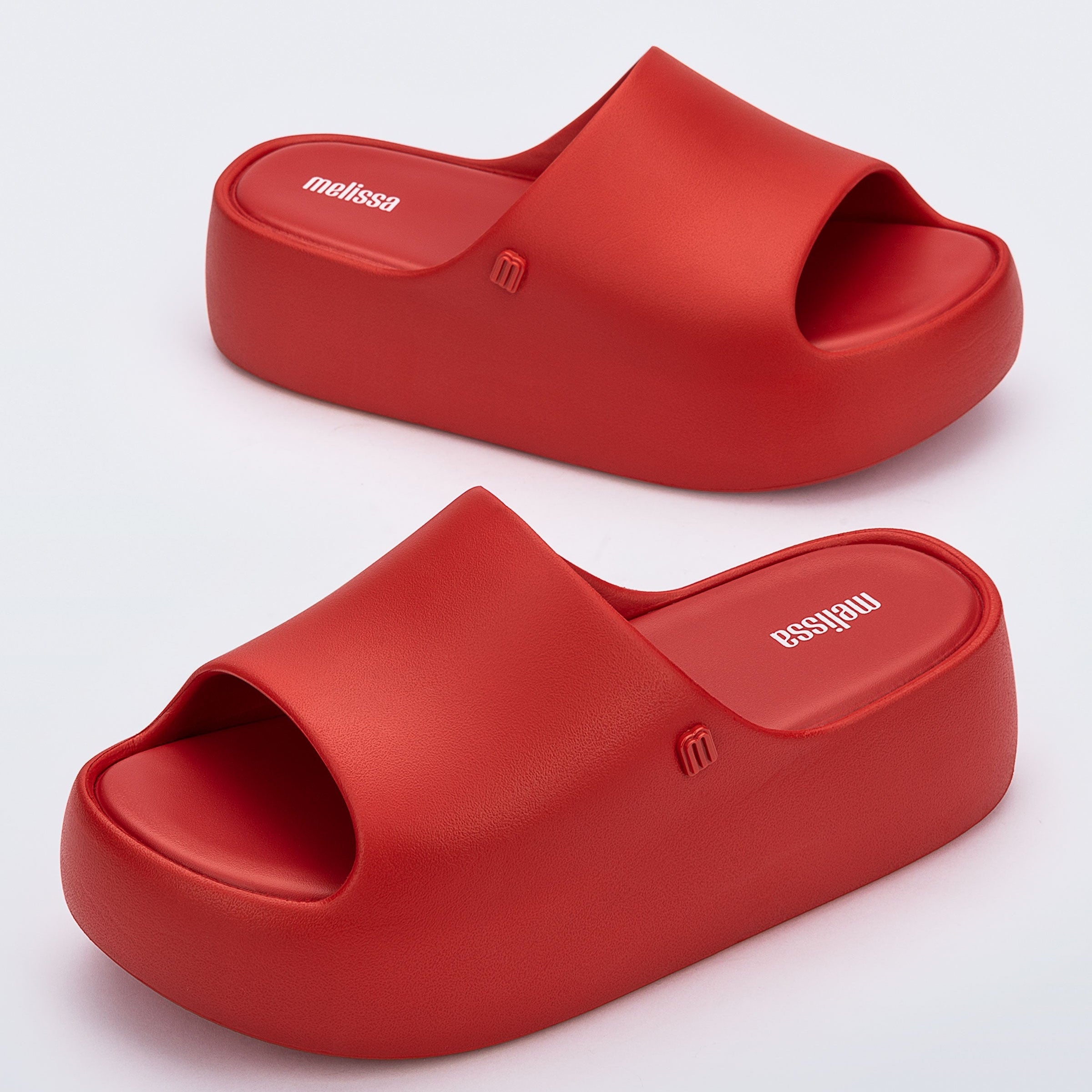 Melissa Free Platform Slide AD Red Klapki Damskie Na Platformie Czerwone