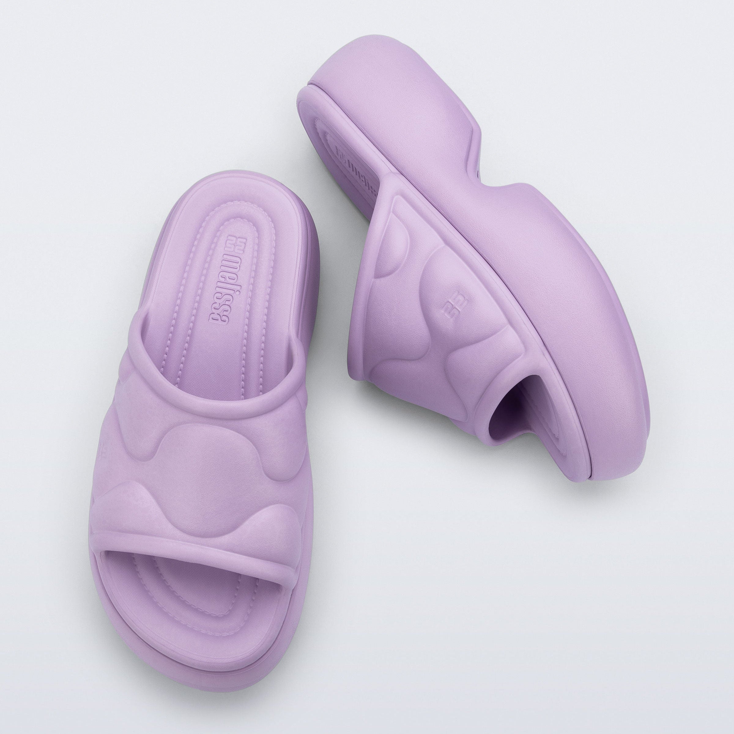 Melissa Free Puff Platform AD Lilac Klapki Damskie na Platformie Fioletowe