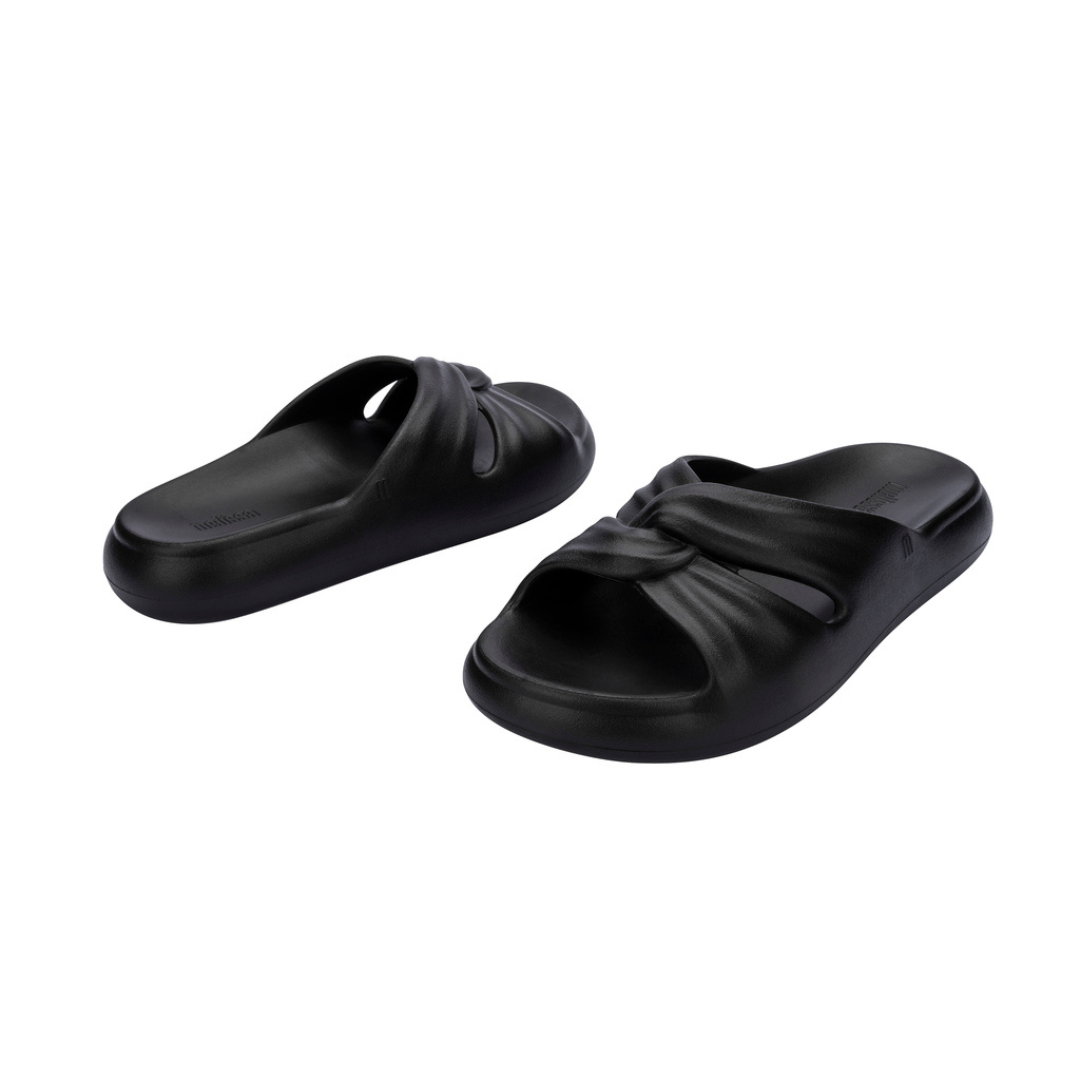 Melissa Free Slide AD Black/Beige Klapki Damskie Czarne