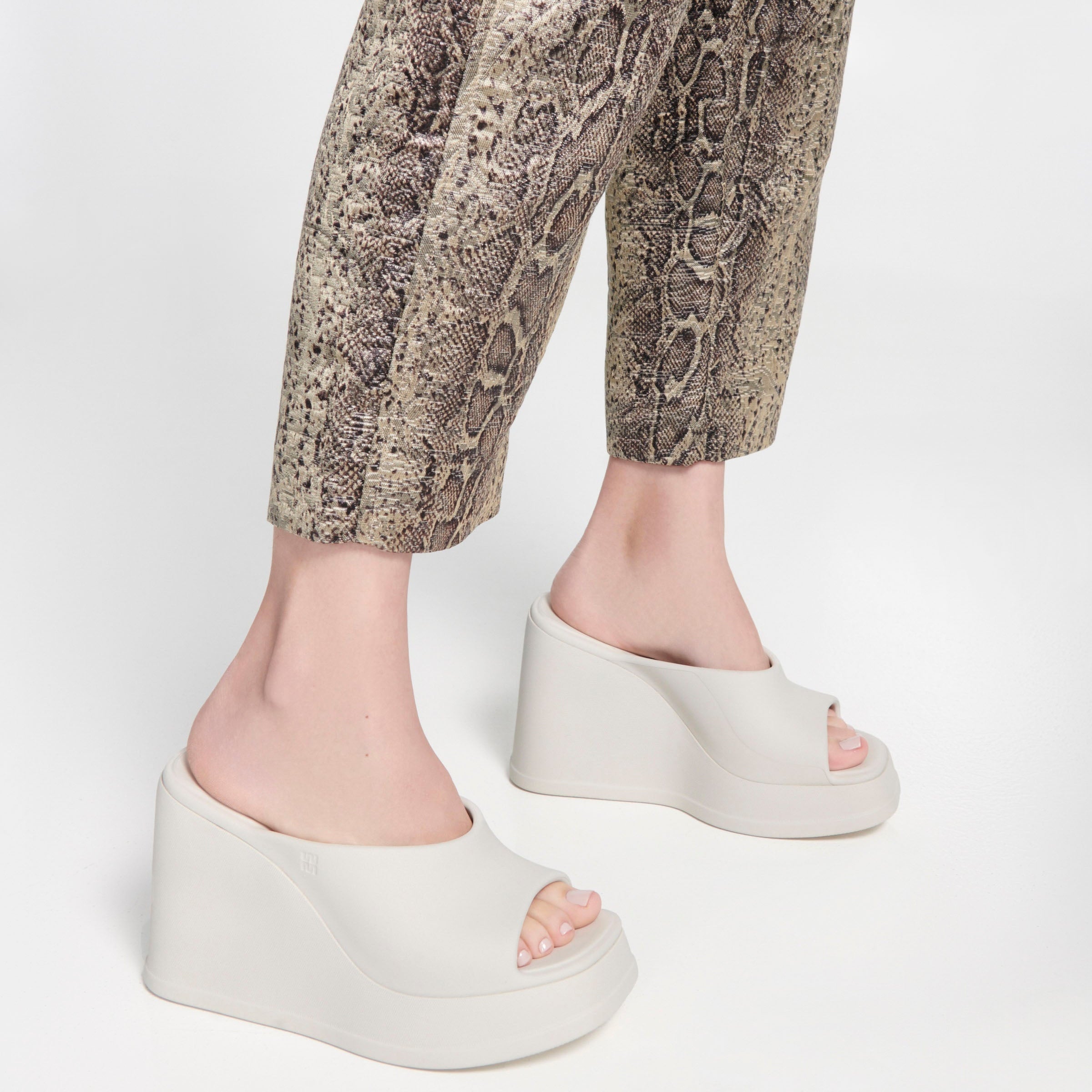 Melissa Free Slip AD Beige Klapki Damskie na Platformie Beżowe