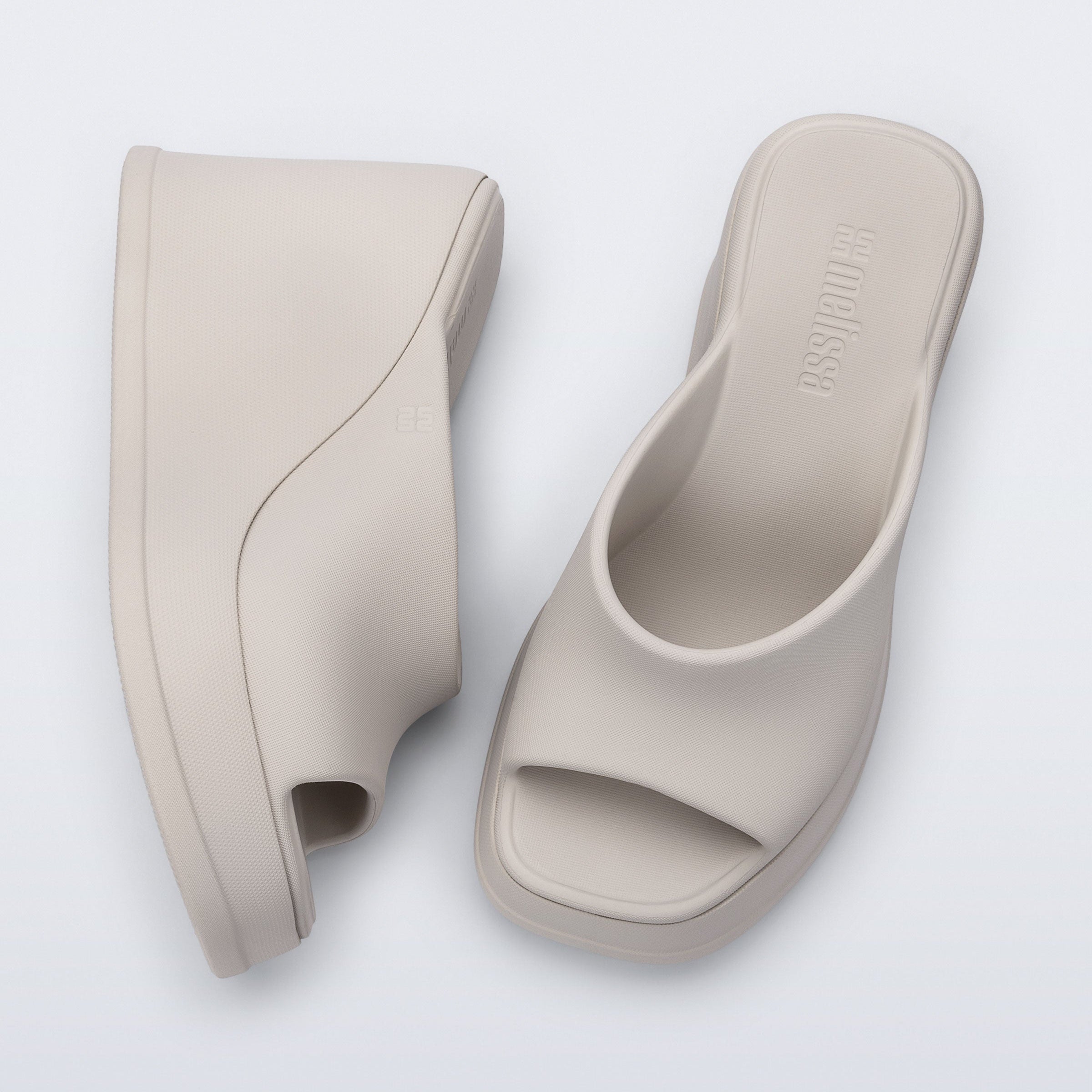 Melissa Free Slip AD Beige Klapki Damskie na Platformie Beżowe