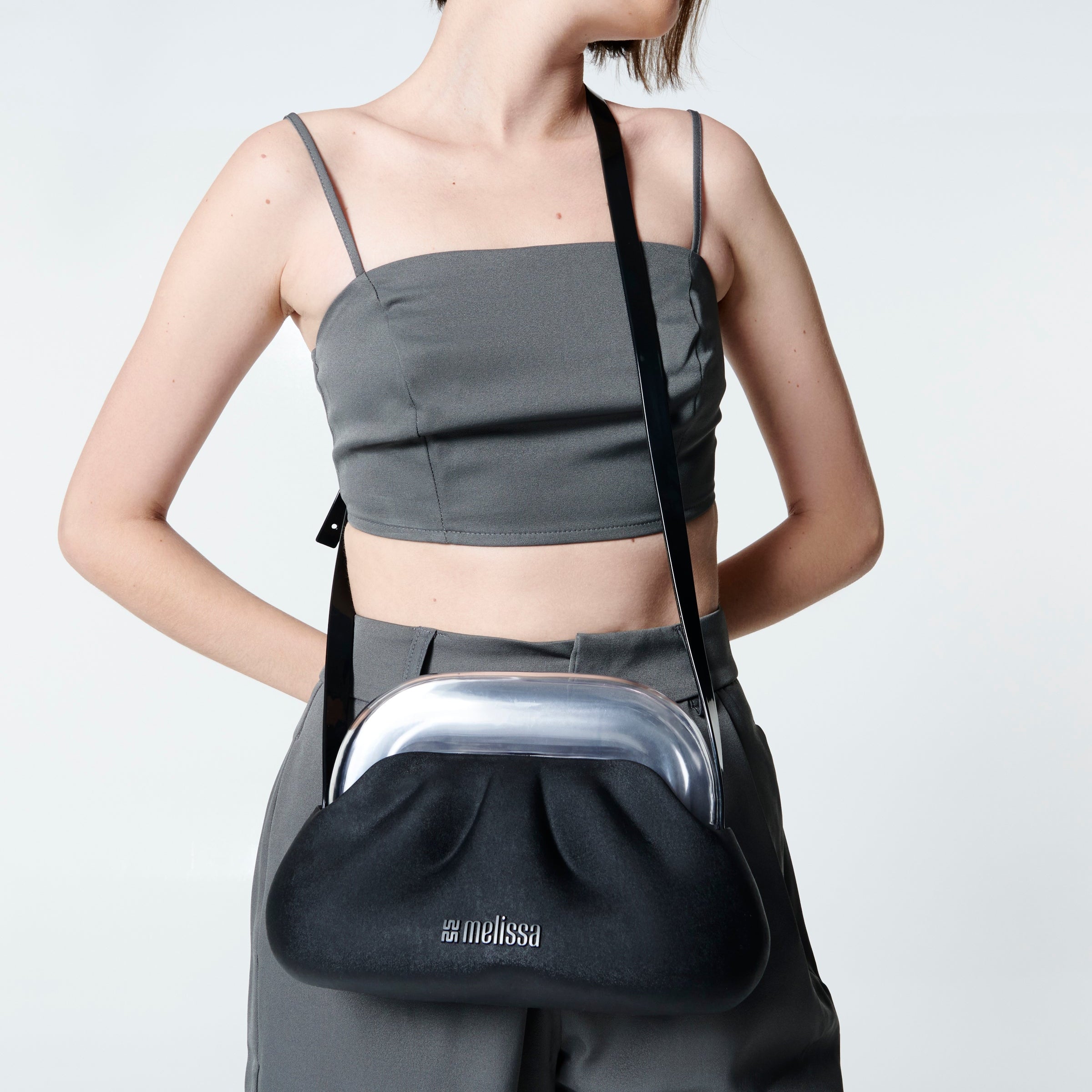 Melissa Glass Bag Black / Clear Torba Damska Czarna