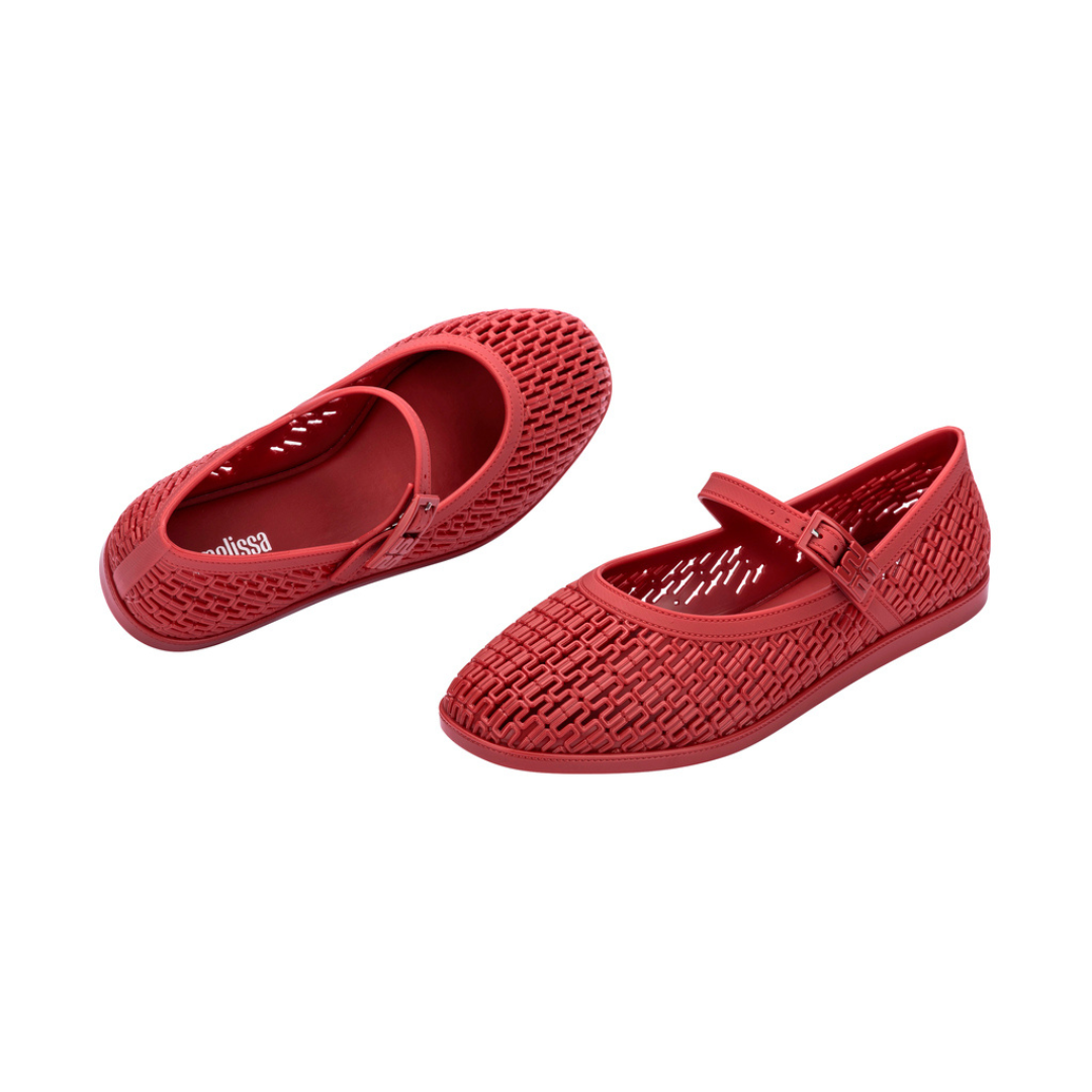 Melissa Harper Ad Red Klapki Damskie Czerwone