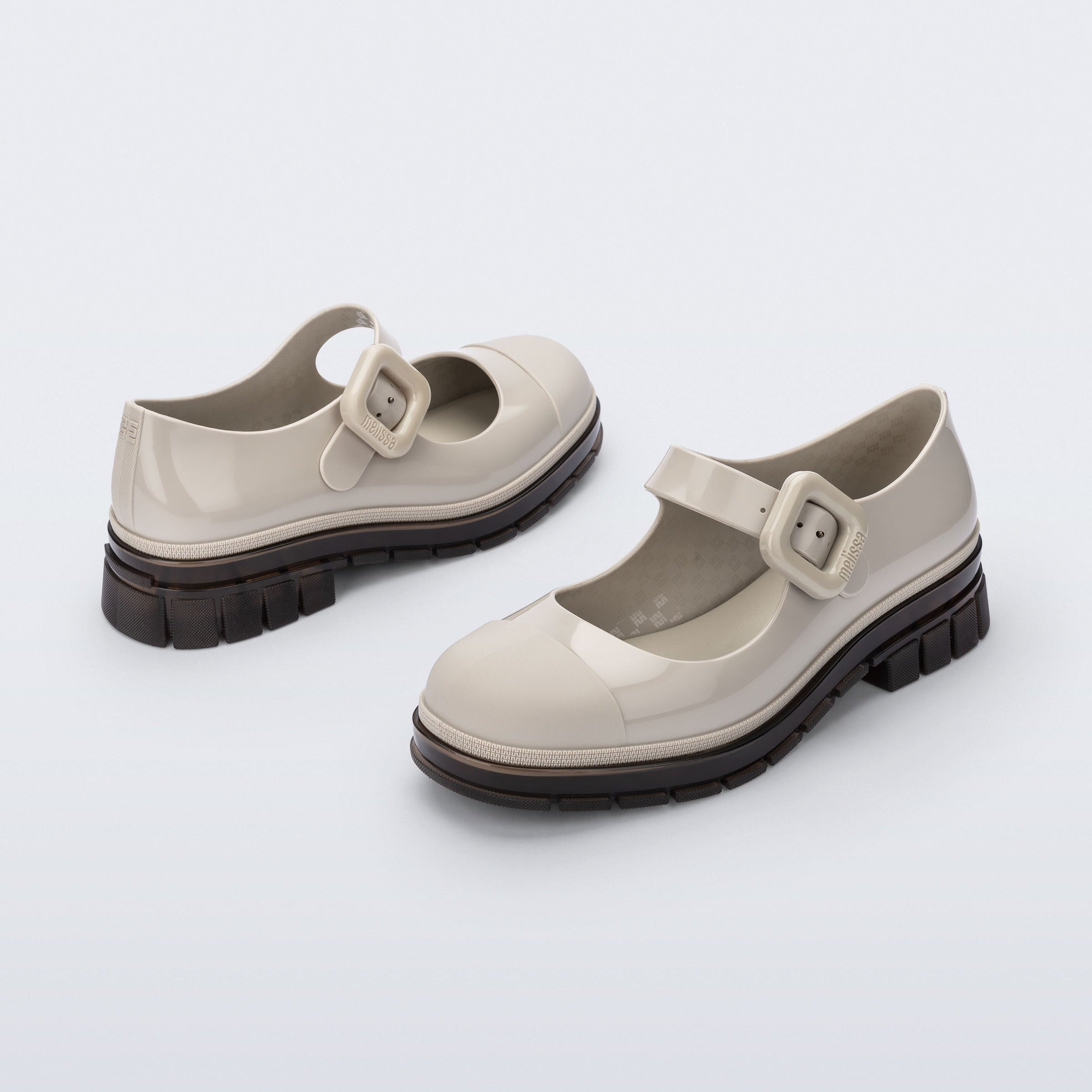 Melissa June Ad Beige / Brown Damskie Półbuty Beżowe