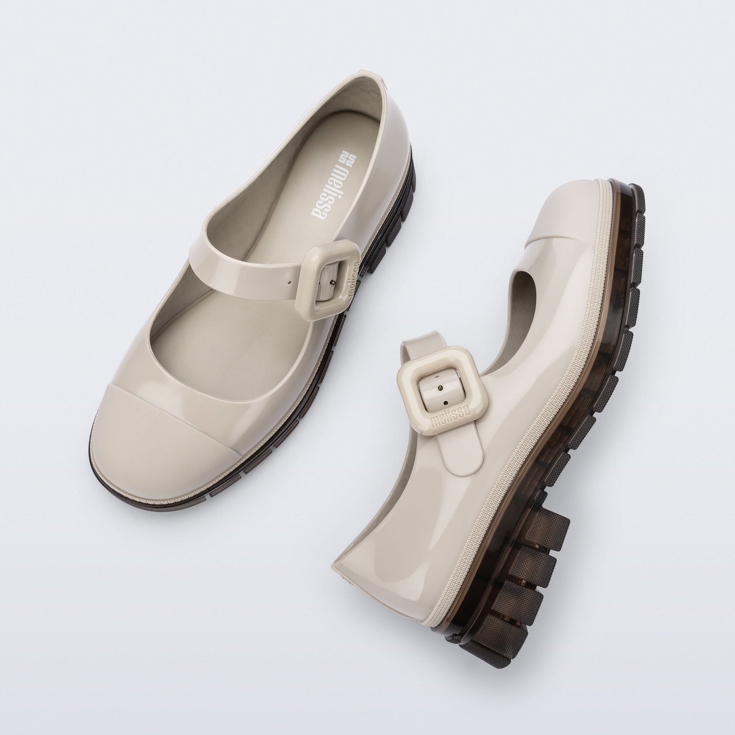 Melissa June Ad Beige / Brown Damskie Półbuty Beżowe