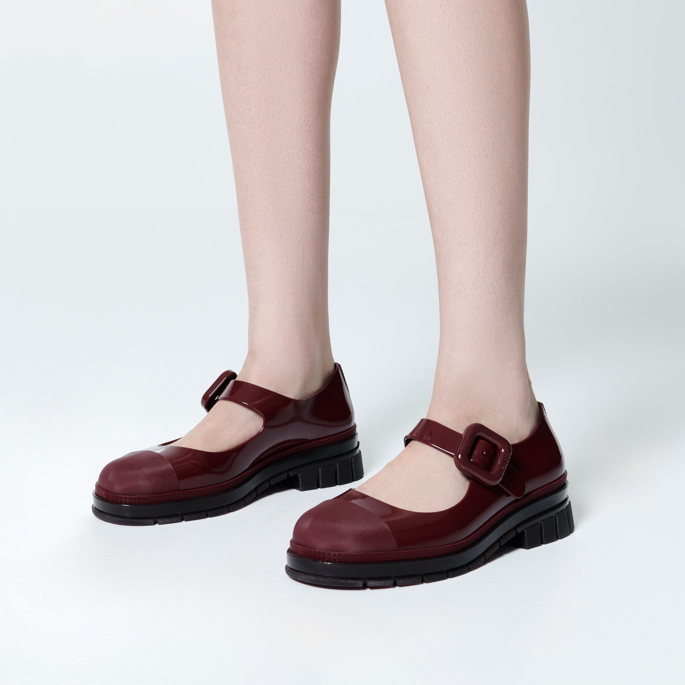 Melissa June Ad Garnet Damskie Półbuty Bordowe