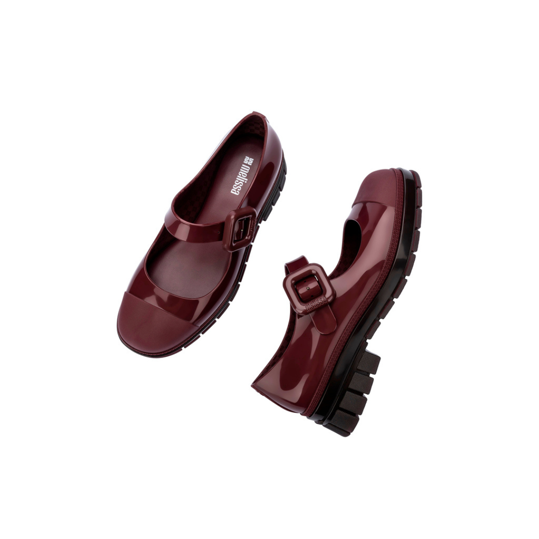 Melissa June Ad Garnet Damskie Półbuty Bordowe