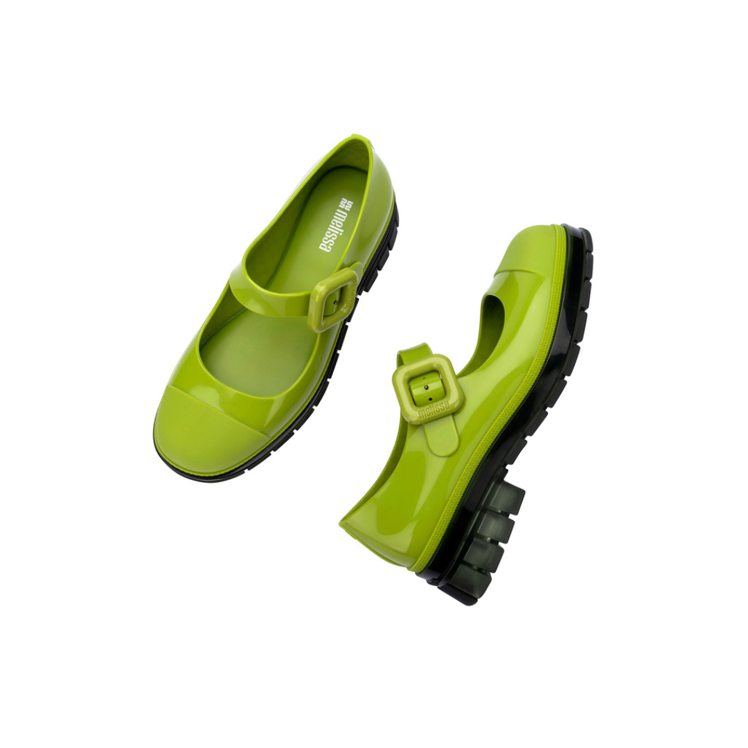 Melissa June Ad Green/ Black Damskie Półbuty Zielone