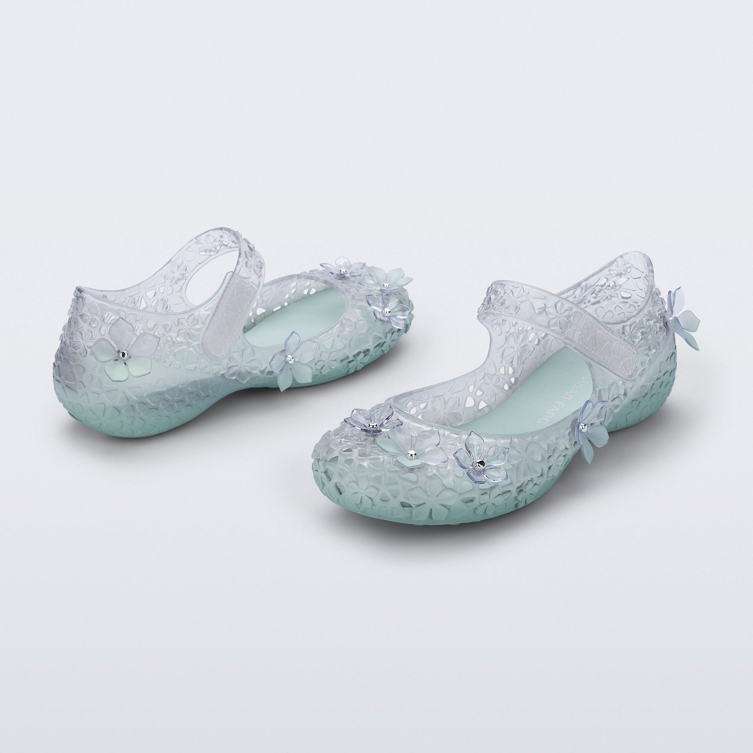 Melissa Luna Bloom + Susan Fang AD Green Baleriny Damskie Zielone