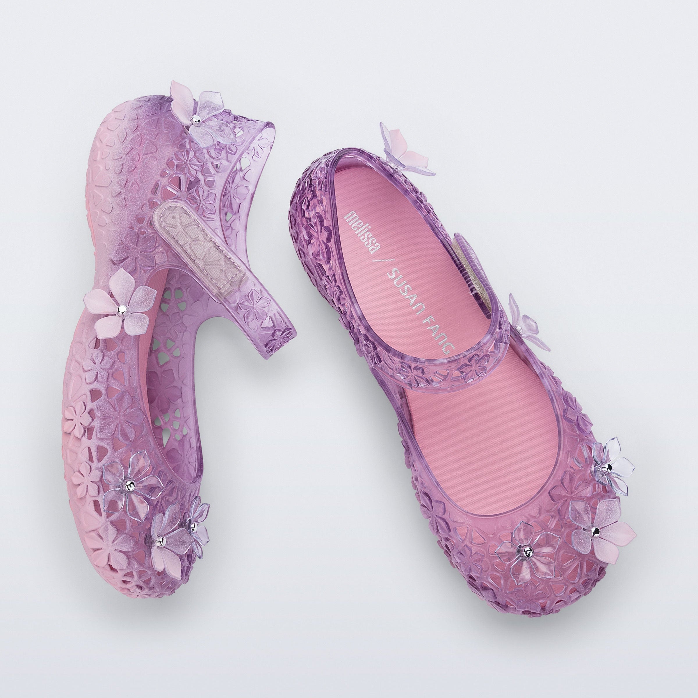 Melissa Luna Bloom + Susan Fang AD Pink Baleriny Damskie Różowe