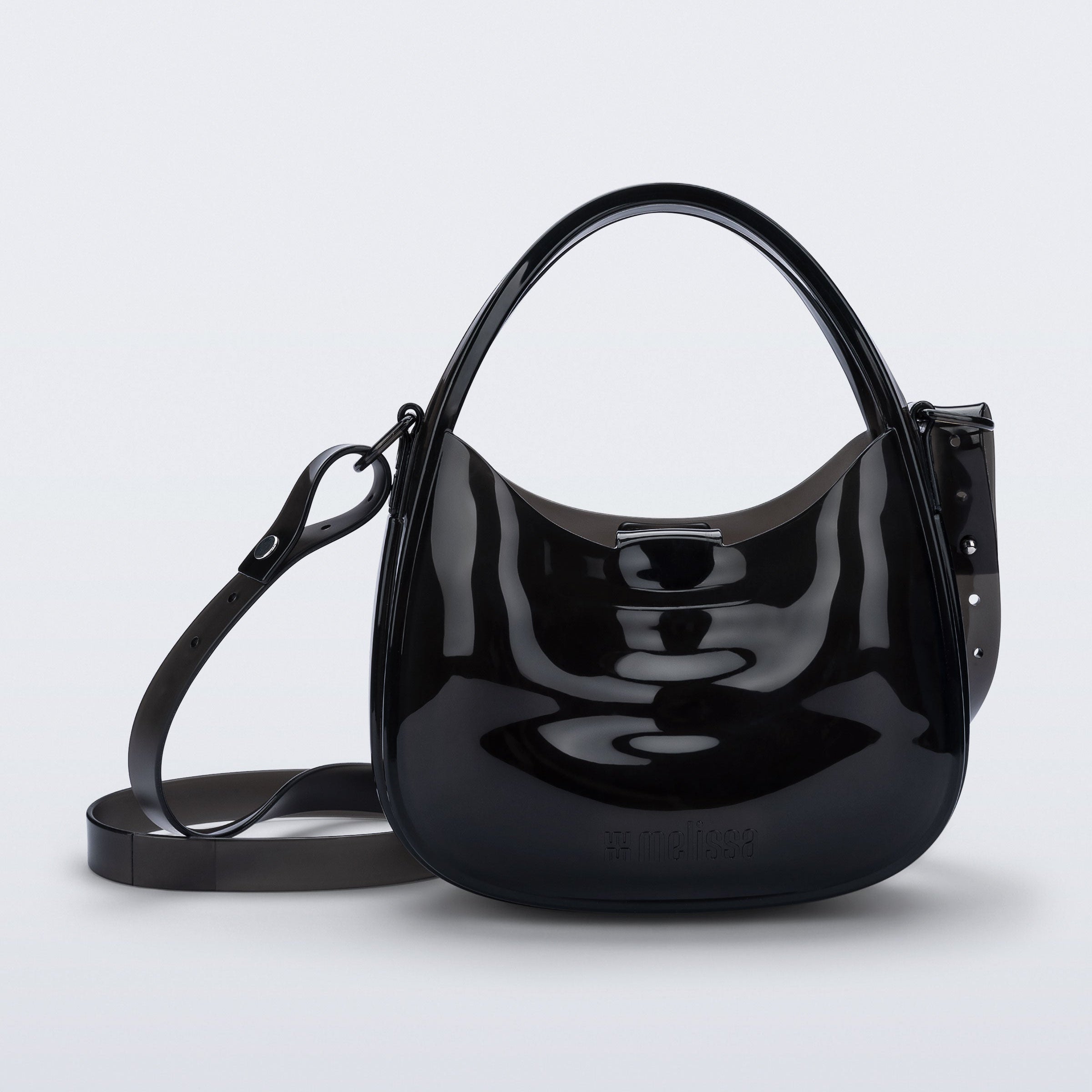 Melissa Mirror Bag Clear Black Torebka Czarna