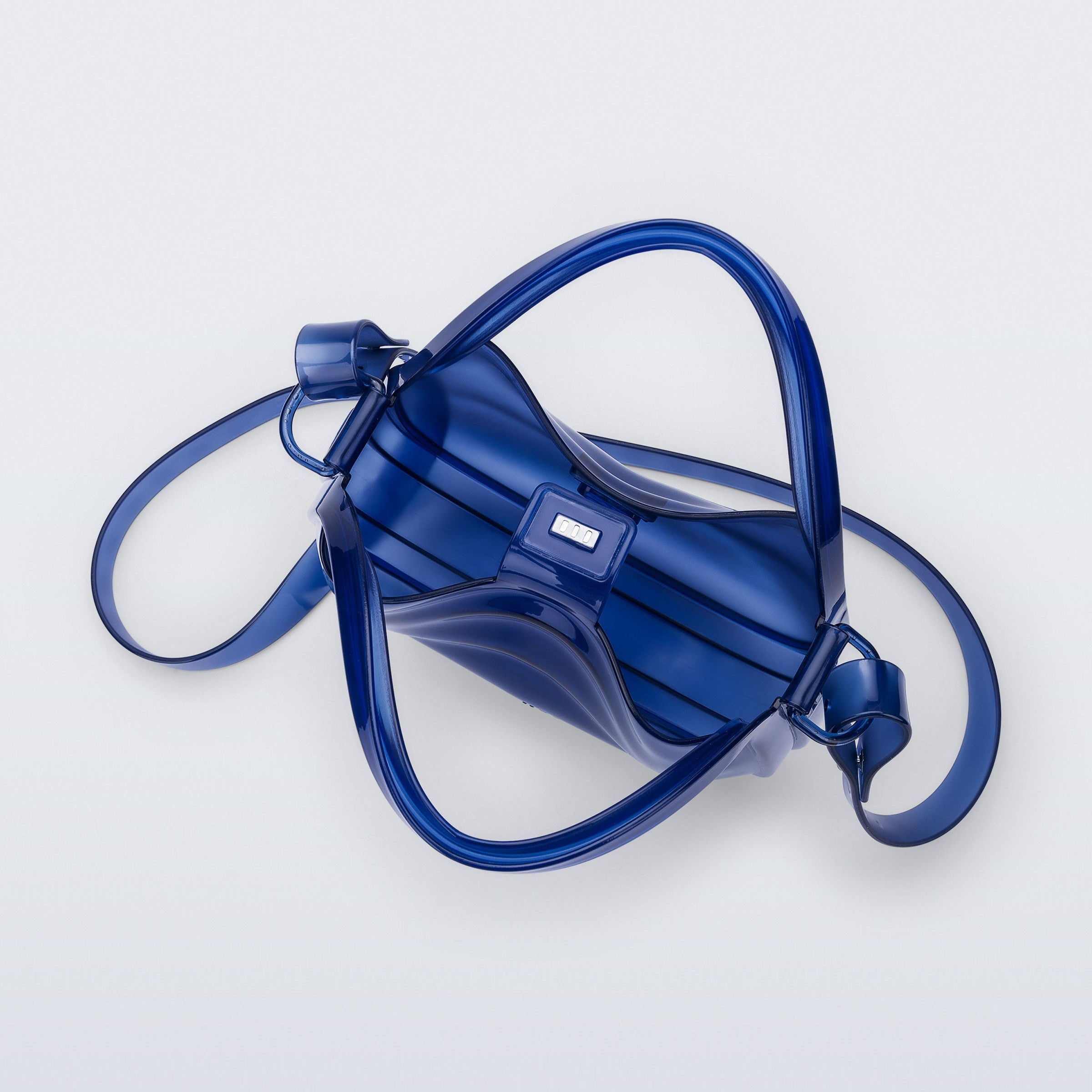 Melissa Mirror Bag Transparent Blue Black Torebka Niebieska