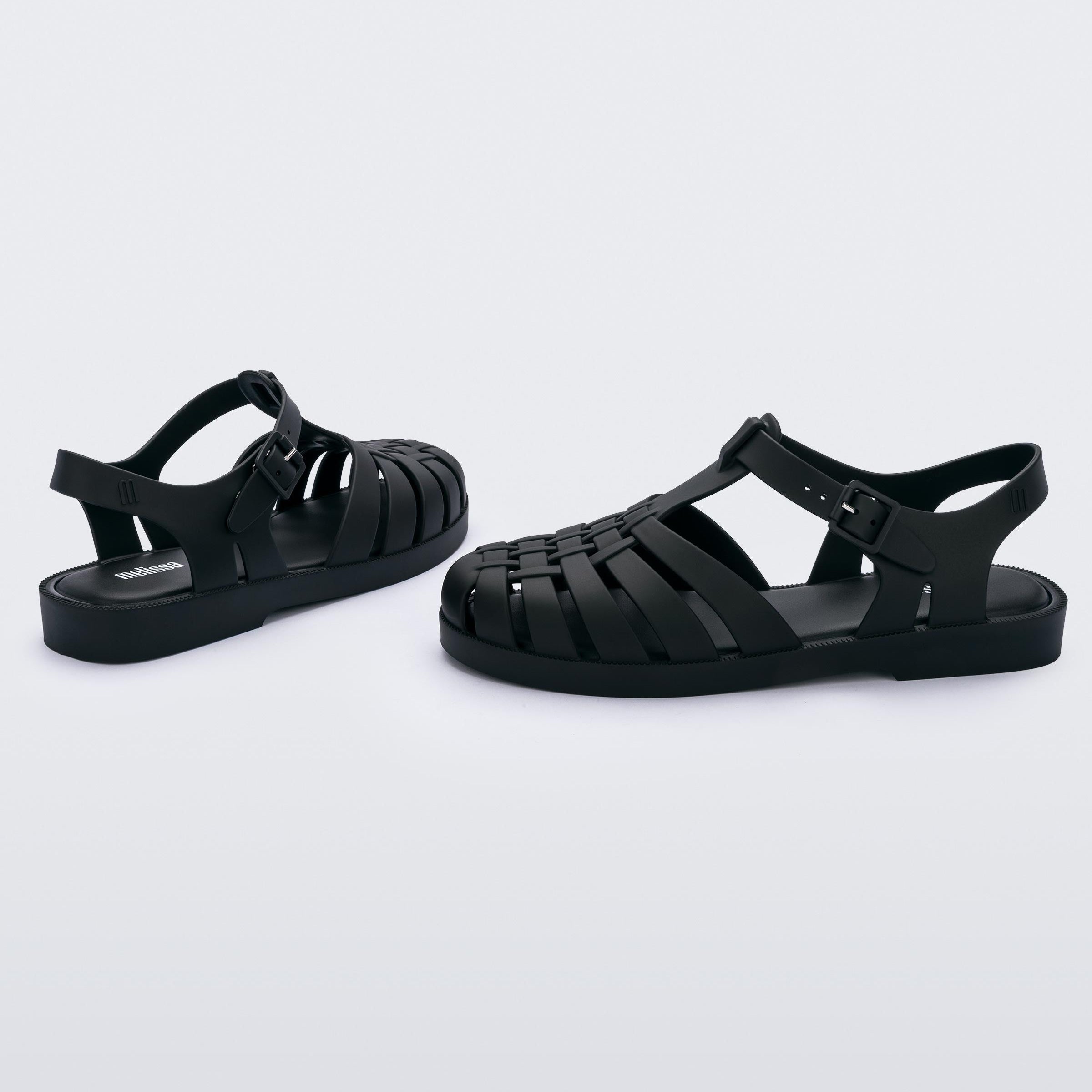 Melissa Possession AD Black Matt Sandały Damskie Czarne Matowe