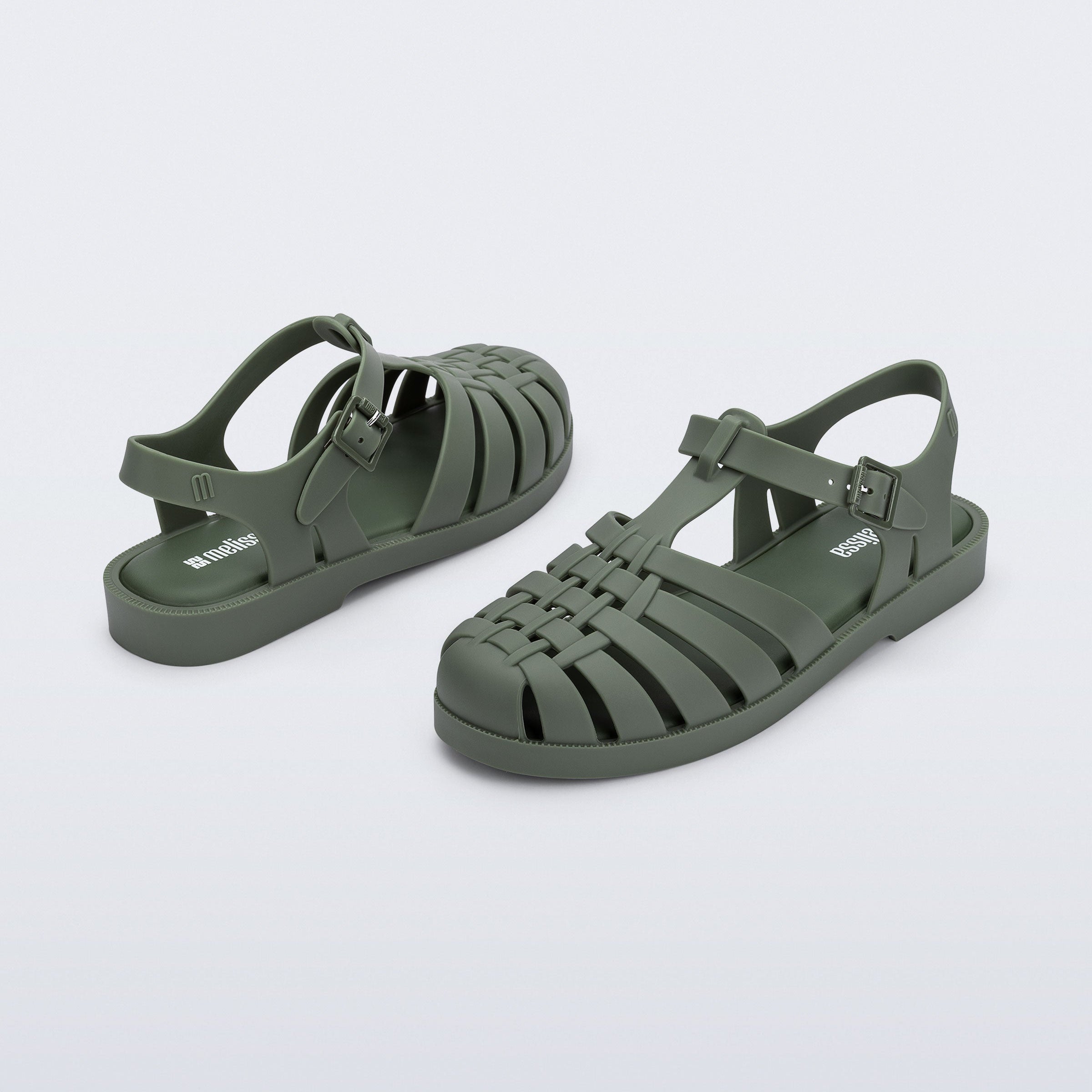 Melissa Possession AD Dark Green Sandały Damskie Zielone