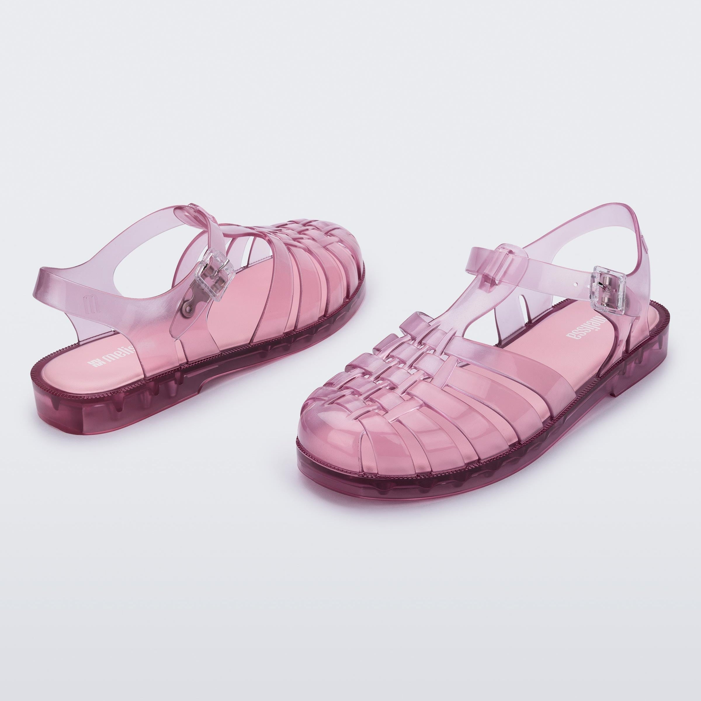 Melissa Possession AD Rosa Claro Transparent Sandały Damskie Różowe