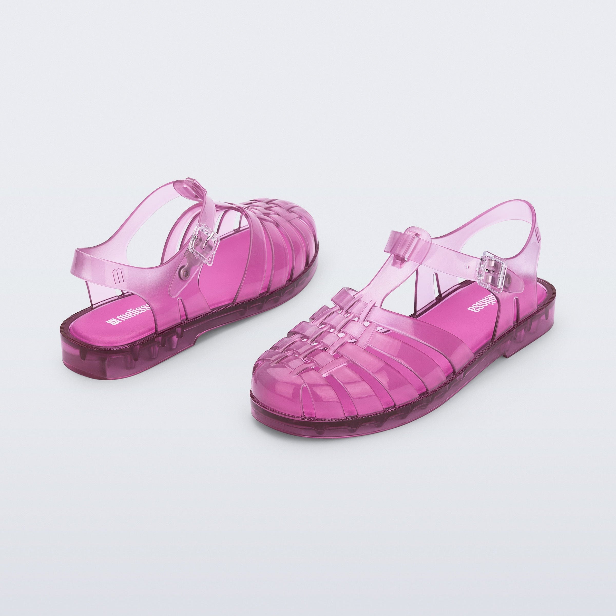 Melissa Possession AD Rosa Medio Transparent Sandały Damskie Różowe