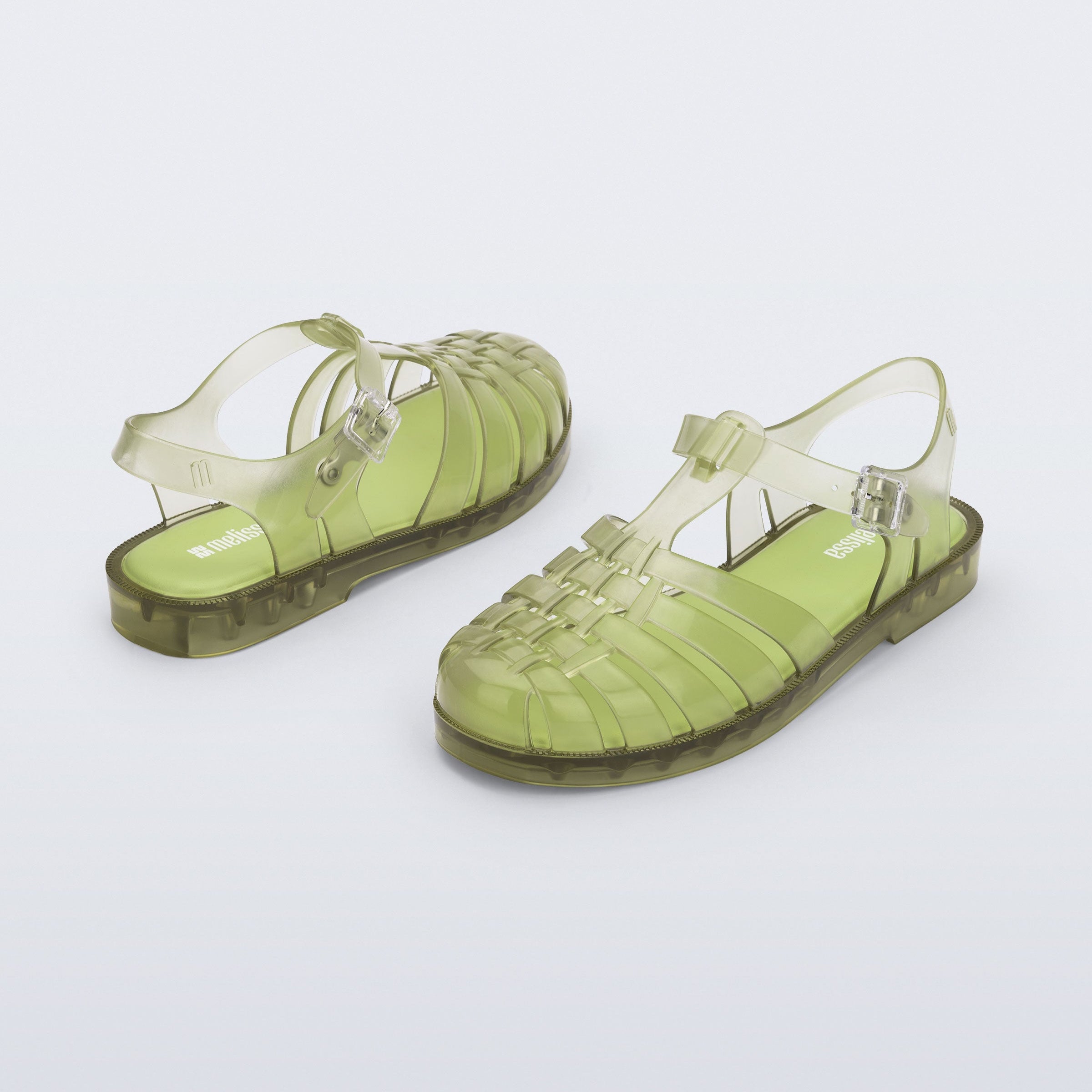 Melissa Possession AD Transparent Green Sandały Damskie Zielone
