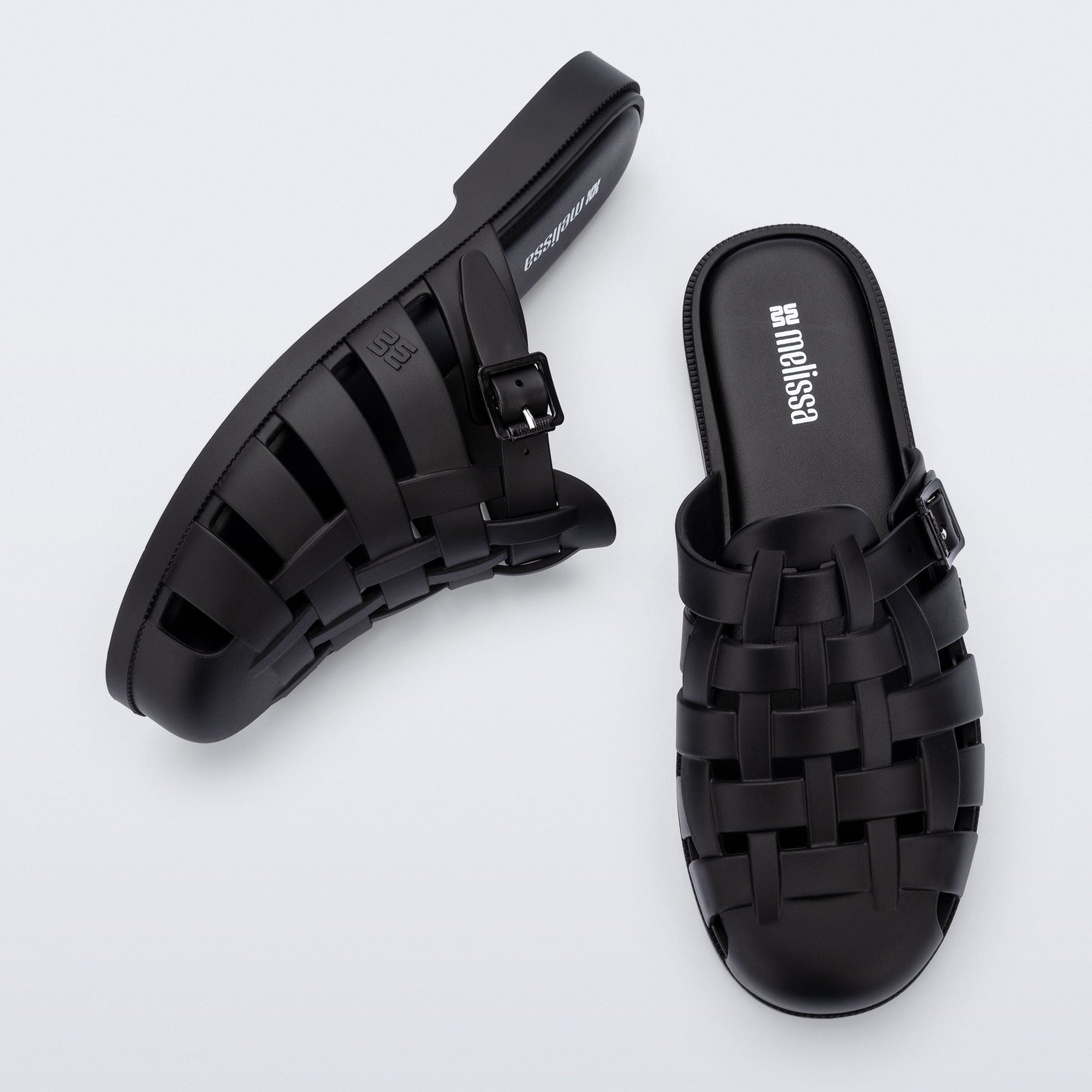 Melissa Possession Mule AD Matt Black Sandały Damskie Czarne
